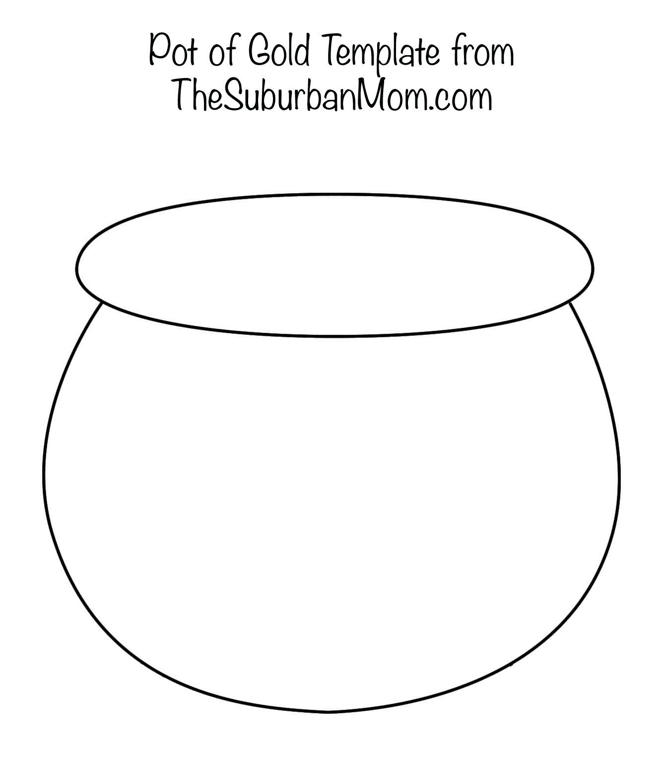 pot of gold pattern printable