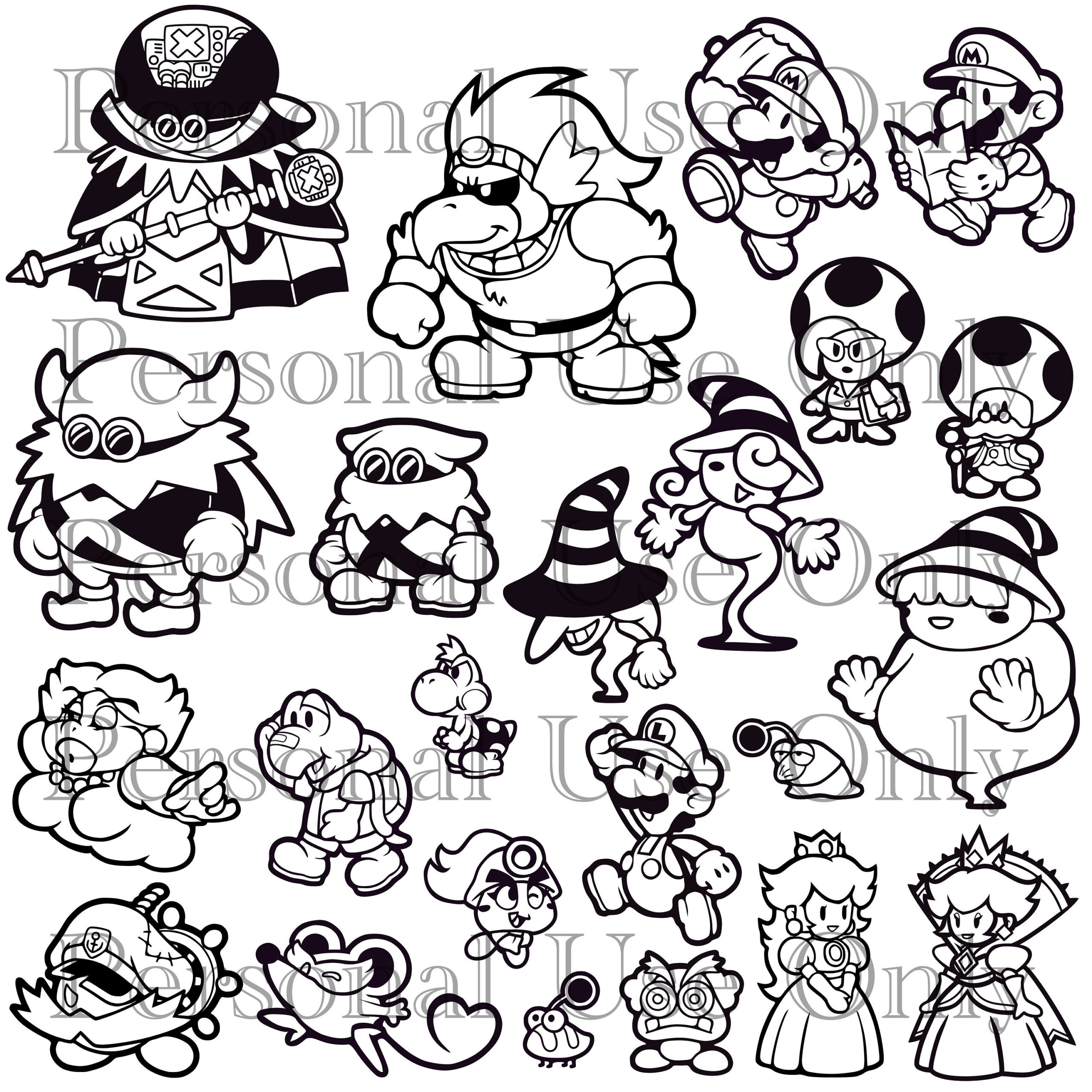Paper Mario Thousand Year Door SVG File Etsy