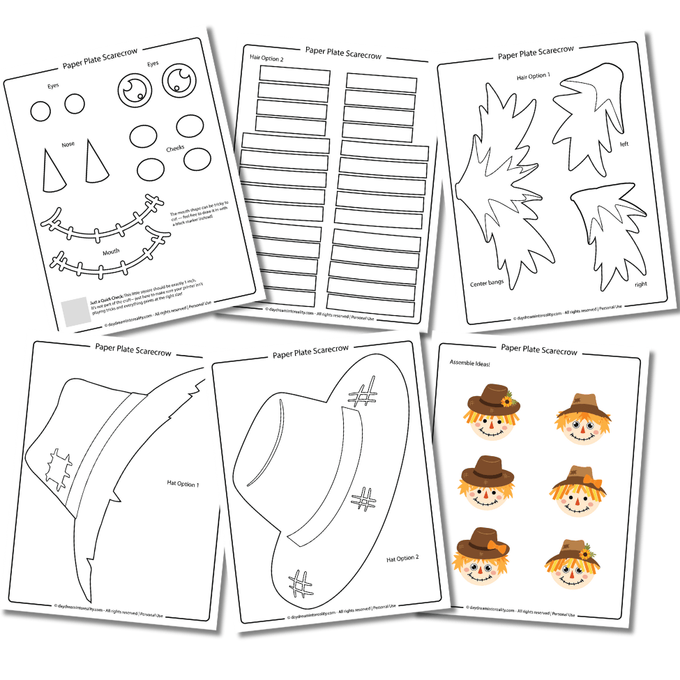 scarecrow printable pattern