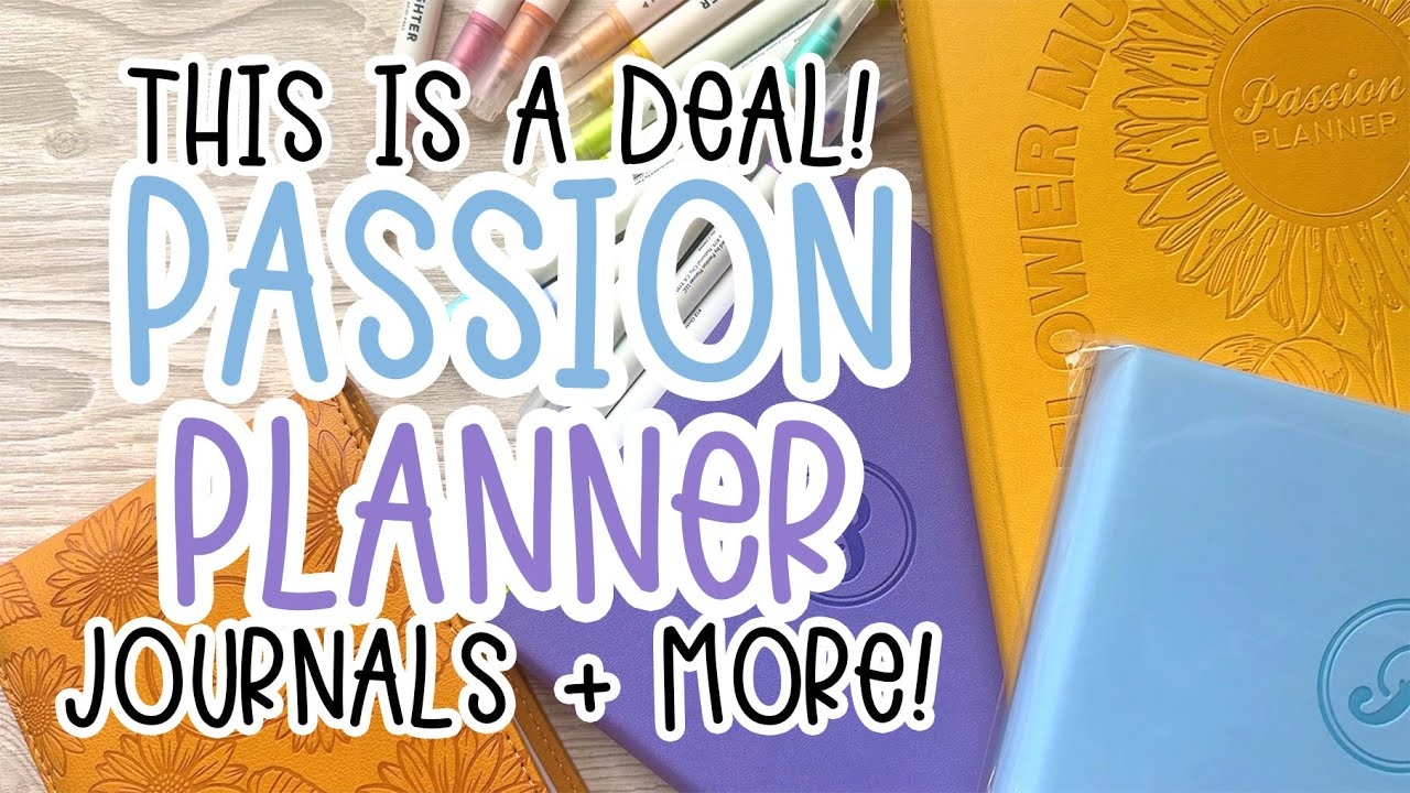 PASSION PLANNER Deals Hidden Gems Don t Miss These Journals YouTube