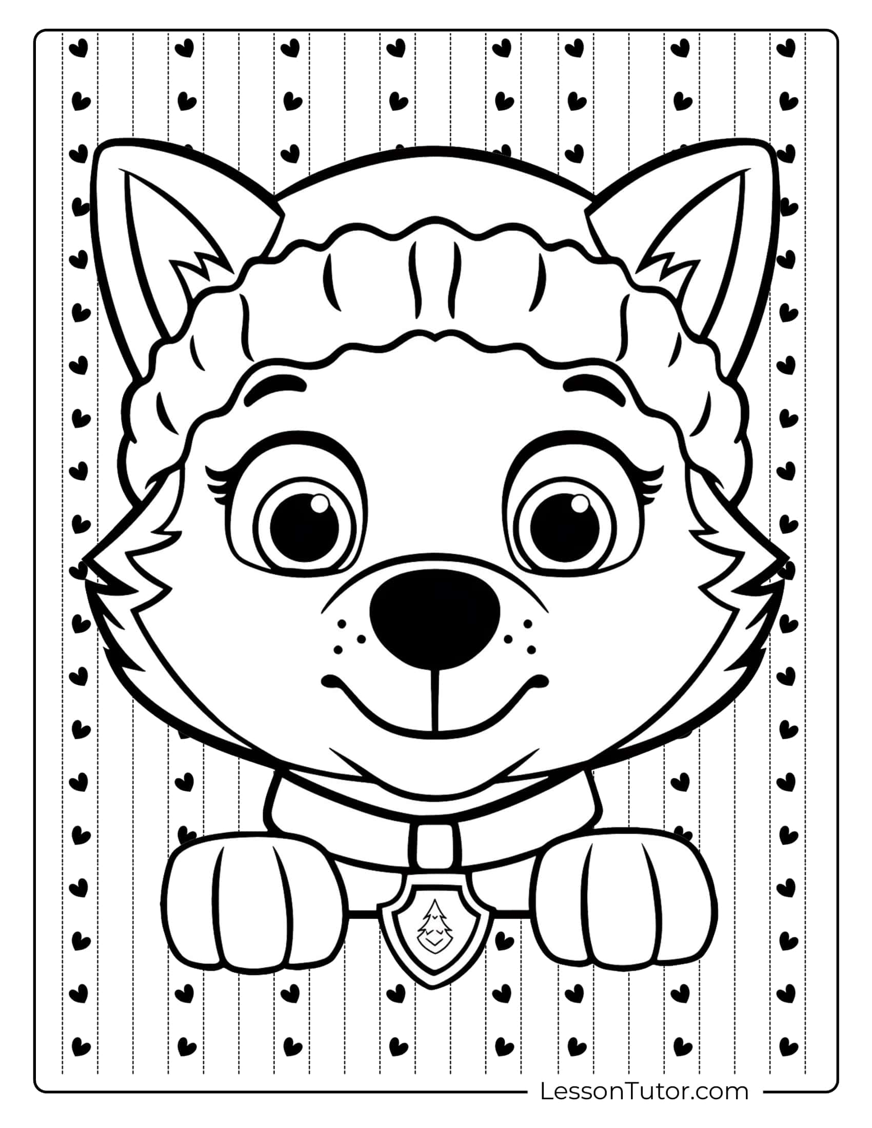 Paw Patrol Everest Coloring Pages Lesson Tutor