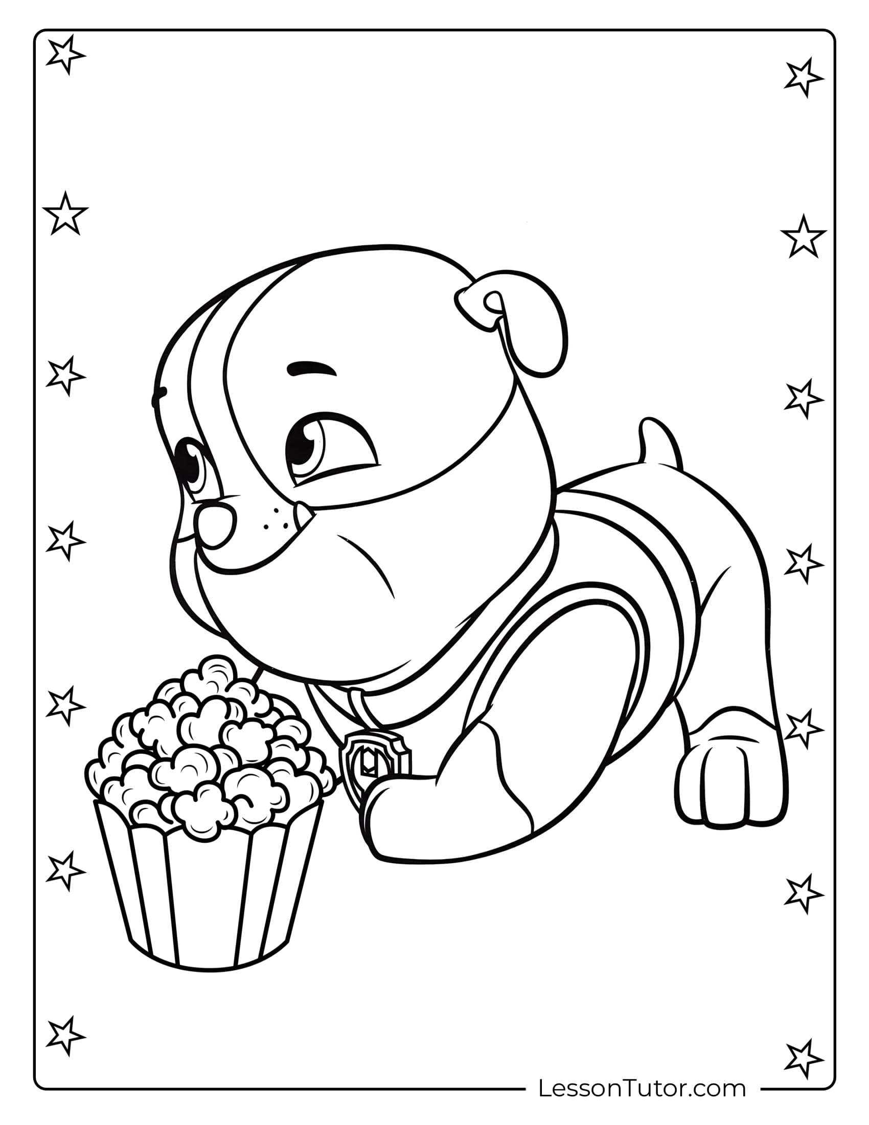 rubble and crew coloring pages