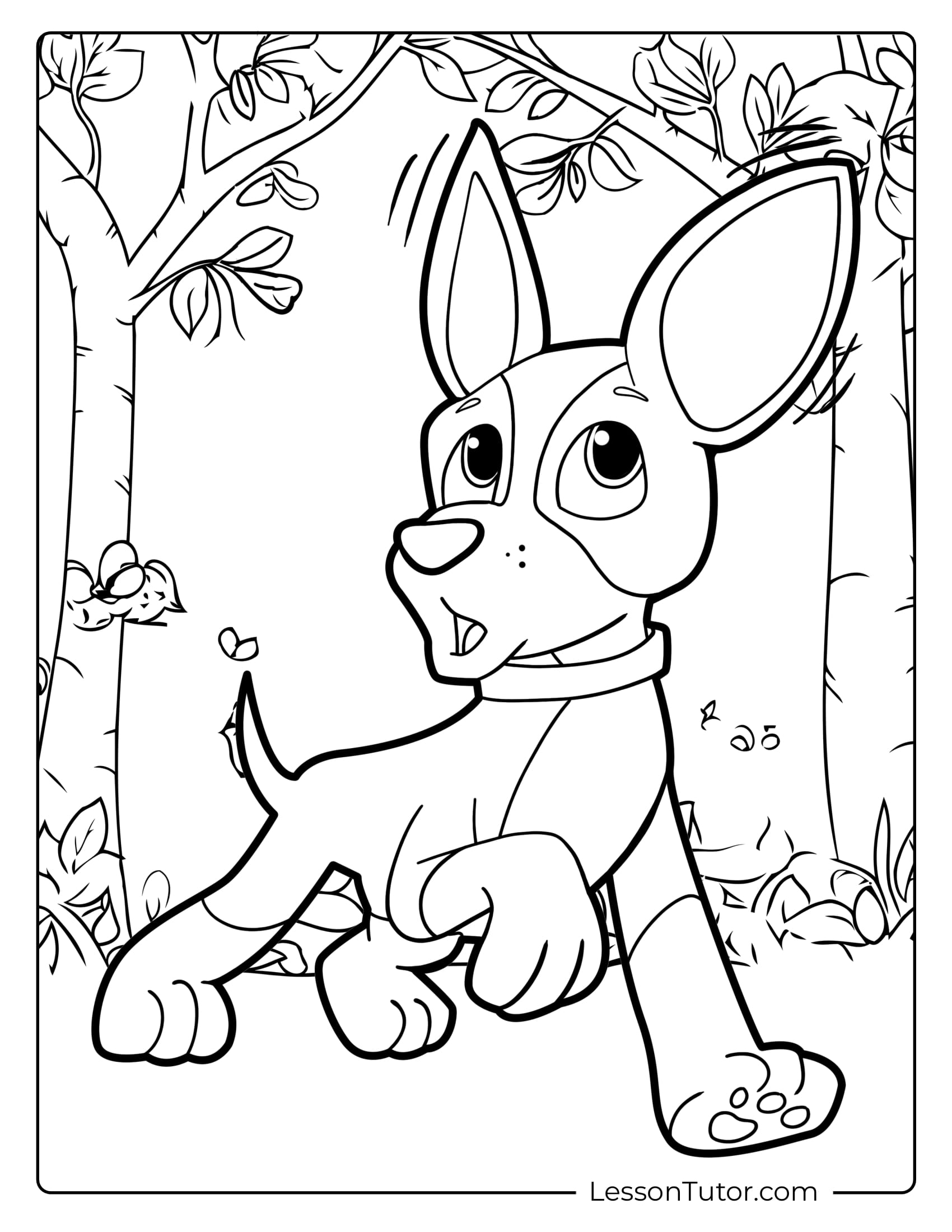 Paw Patrol Tracker Coloring Pages Lesson Tutor