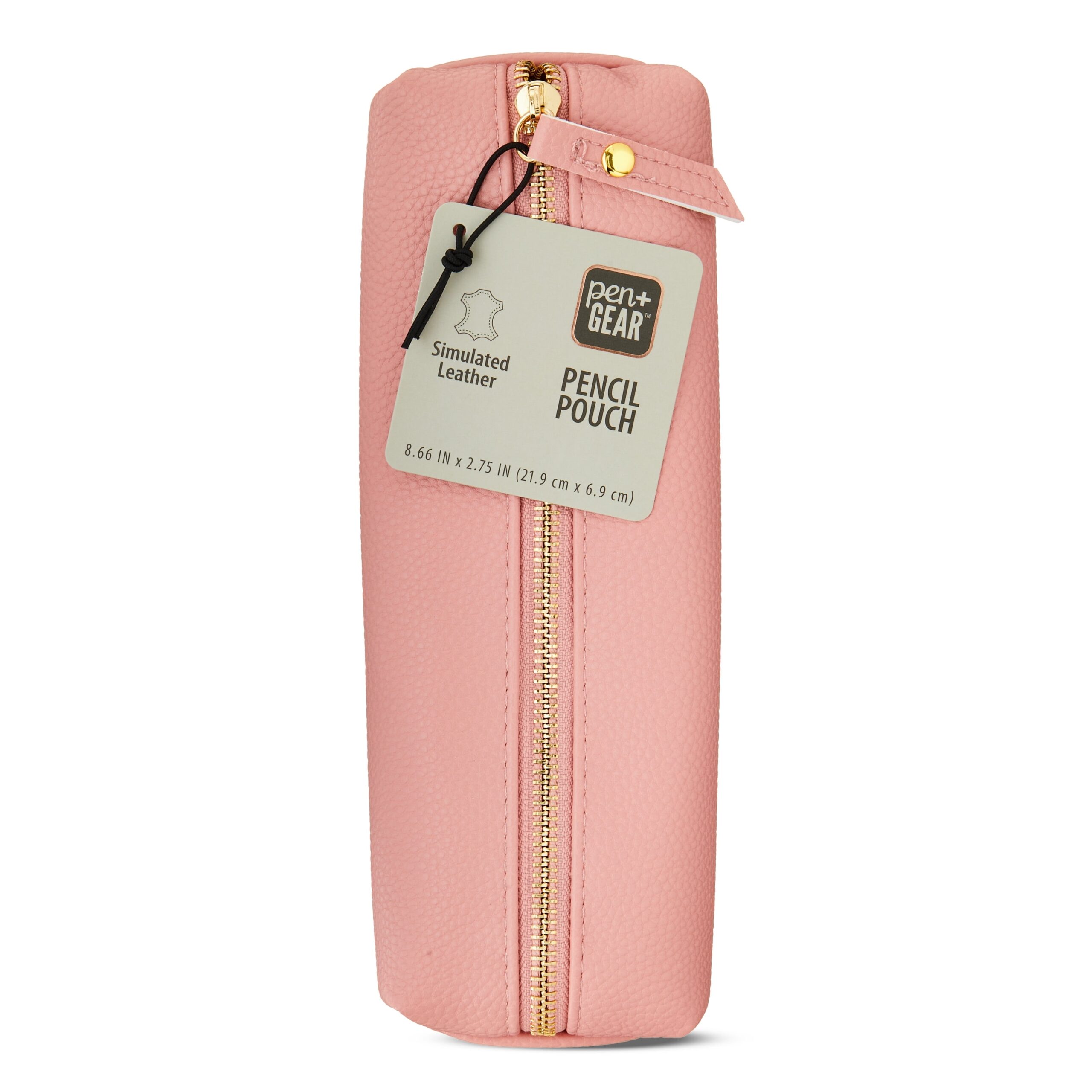 Pen Gear Simulated Leather Pencil Pouch Pink For Middle School Walmart Business Supplies