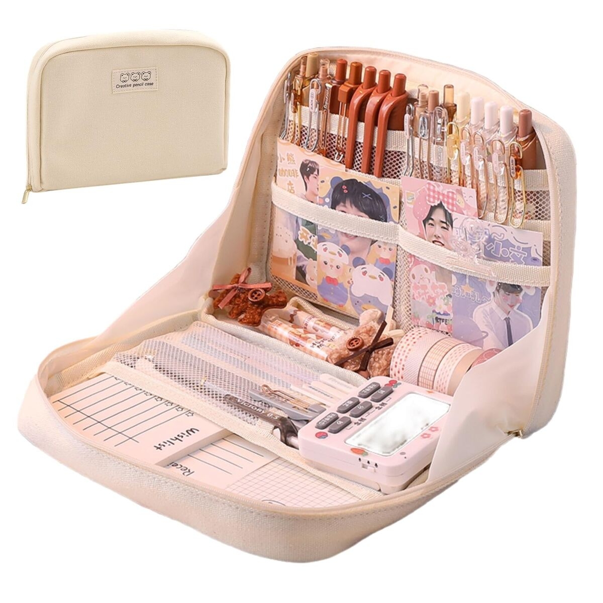 large pencil case pouch