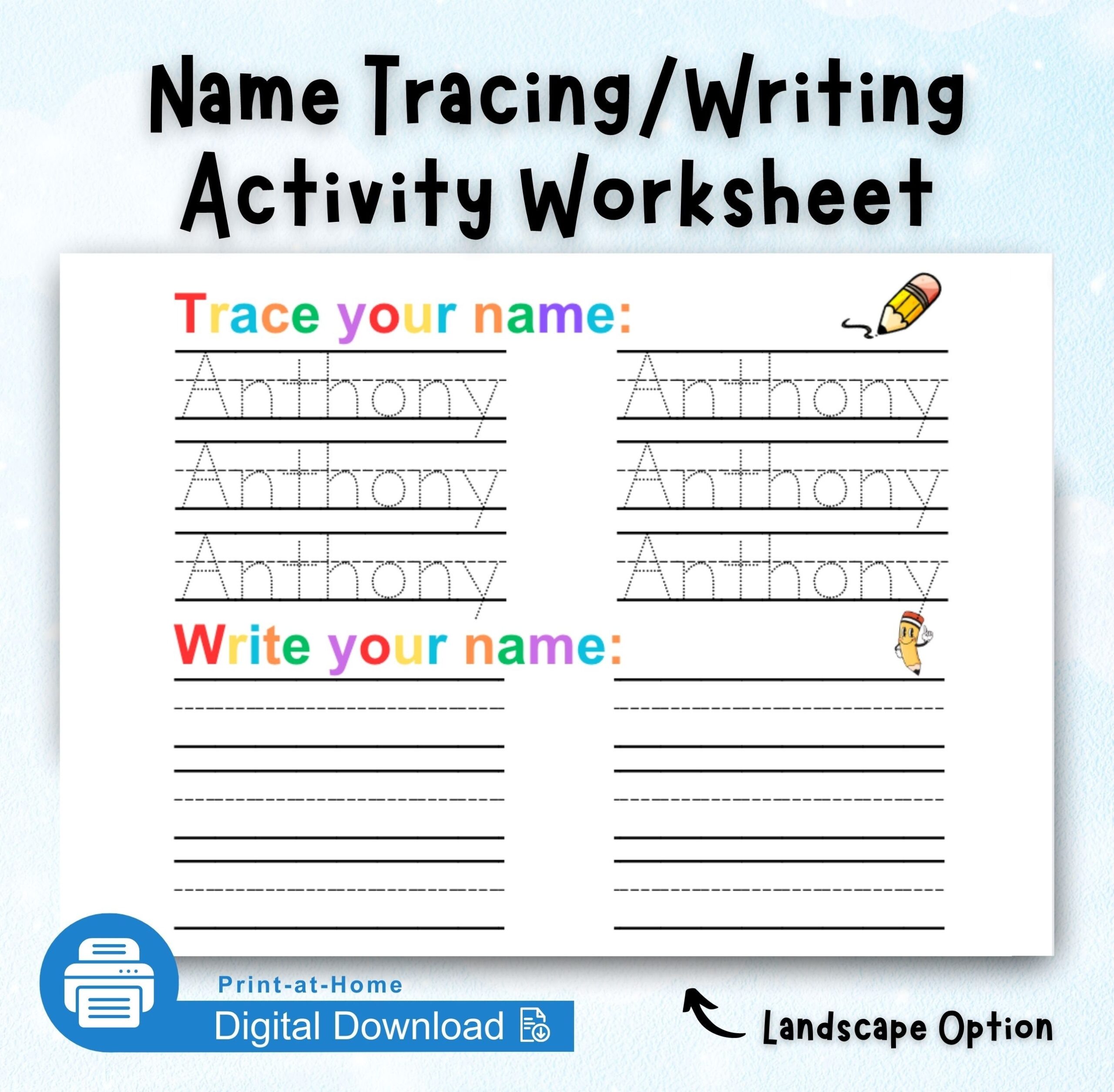 print traceable name