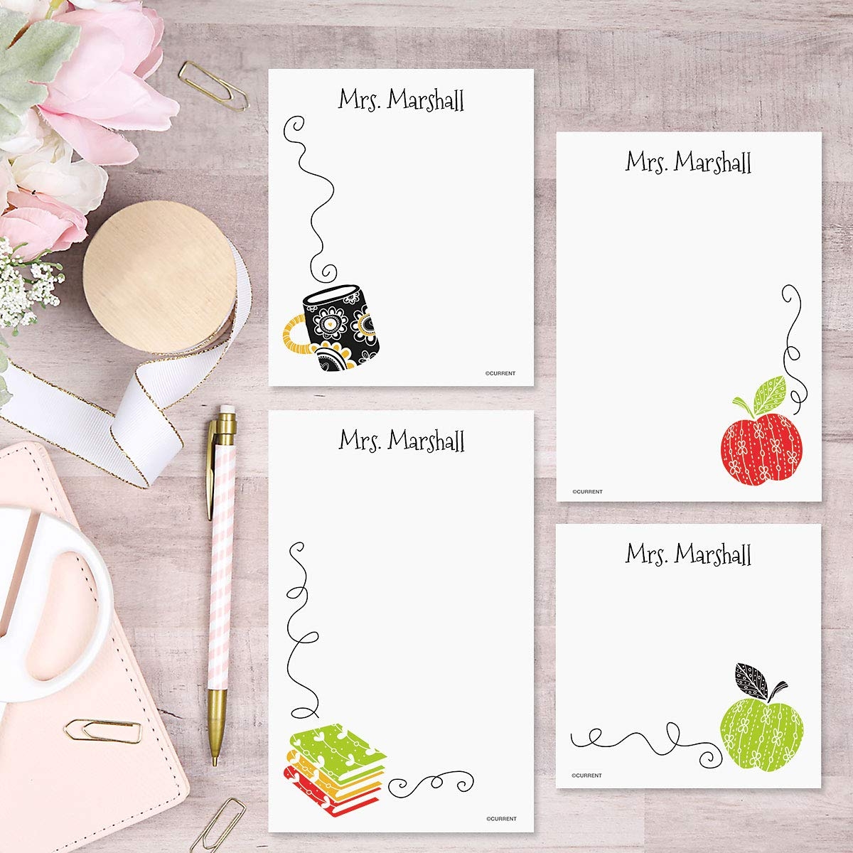 personalized notepads for teachers