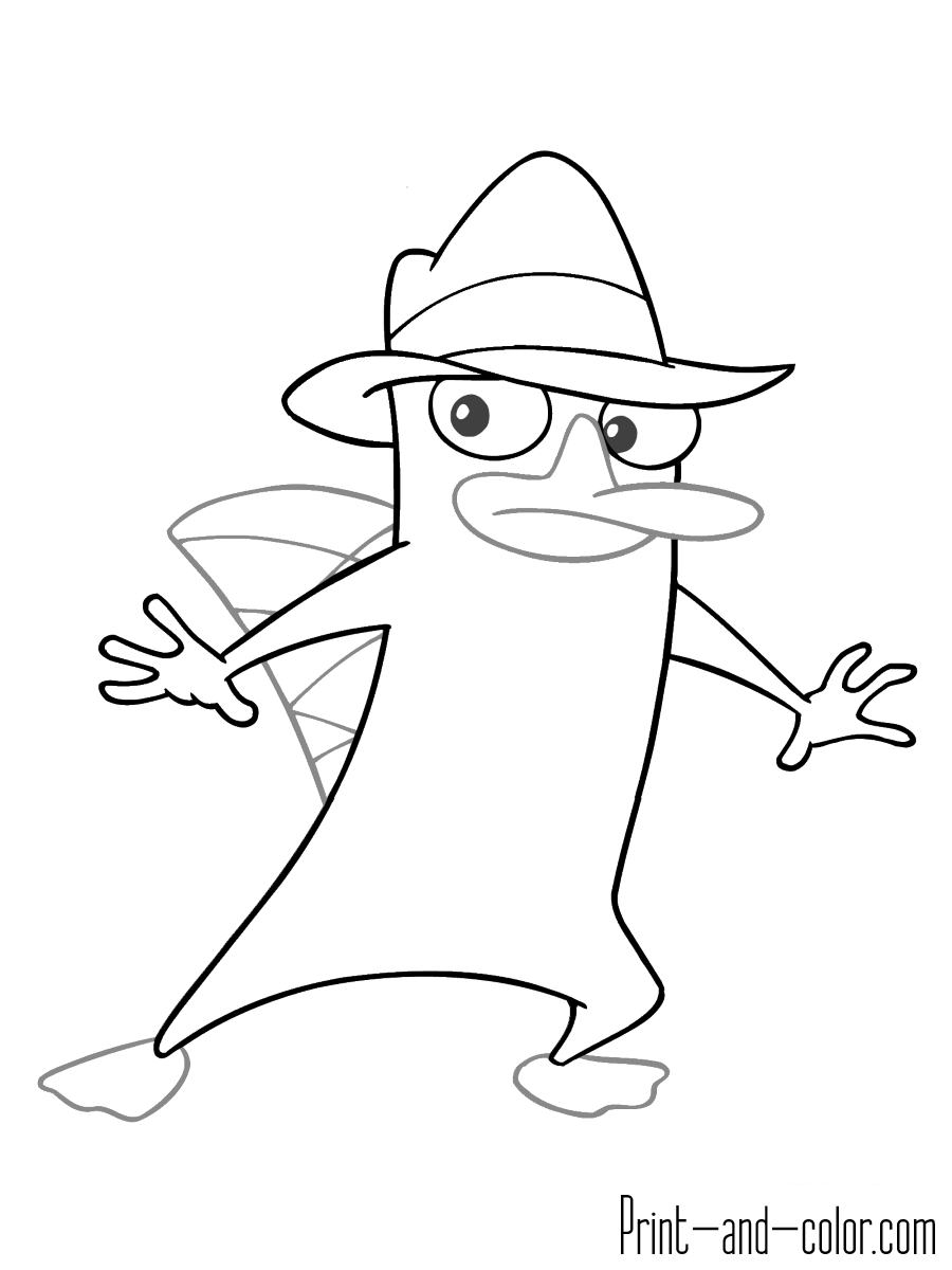 phineas and ferb color sheets