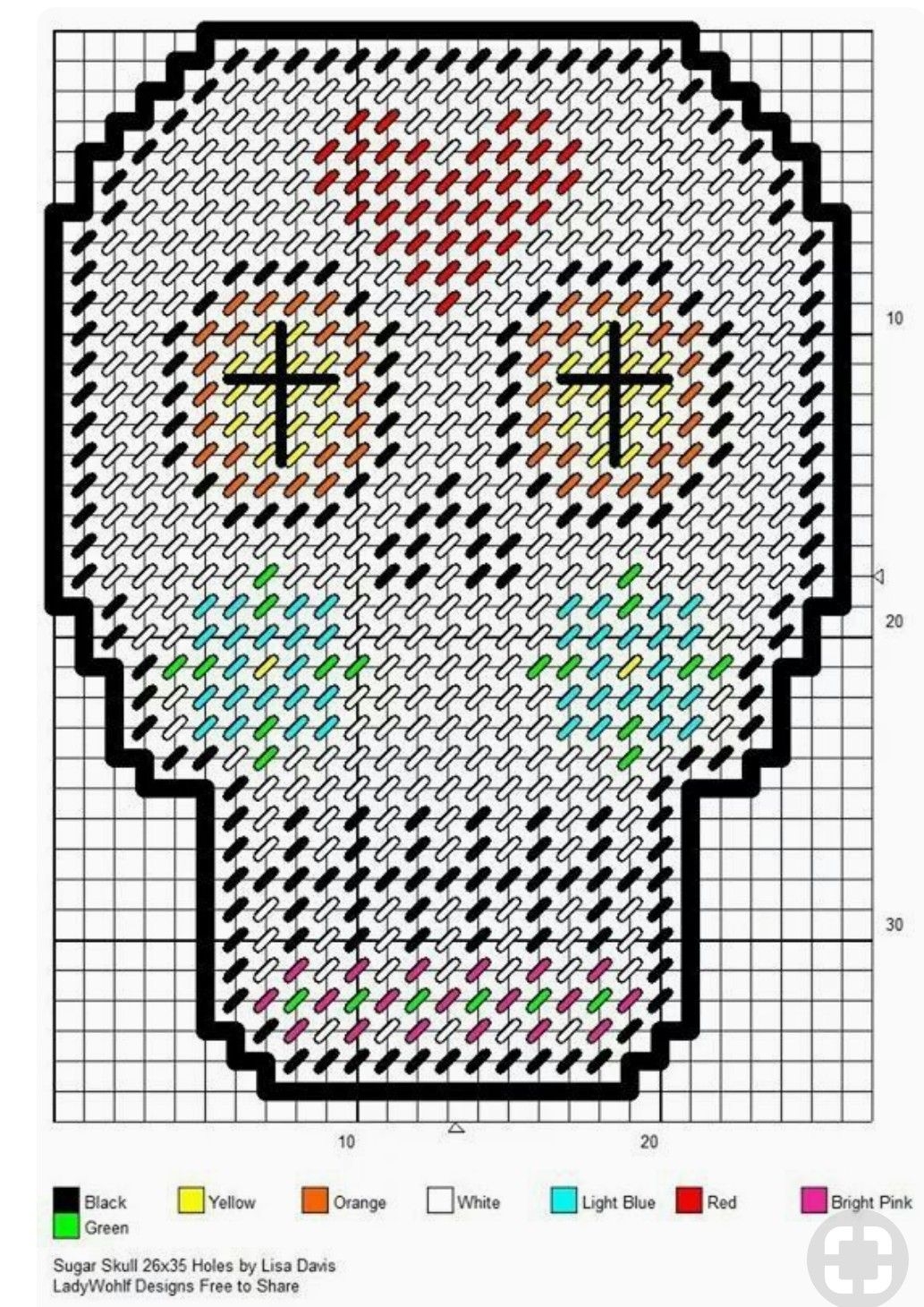 Pin By Maria Mendoza On Skulls D a De Los Muertos Plastic Canvas Patterns Plastic Canvas Stitches Plastic Canvas Ornaments