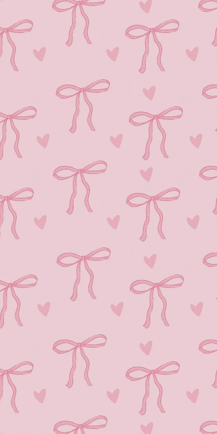 pink bows wallpaper pinterest