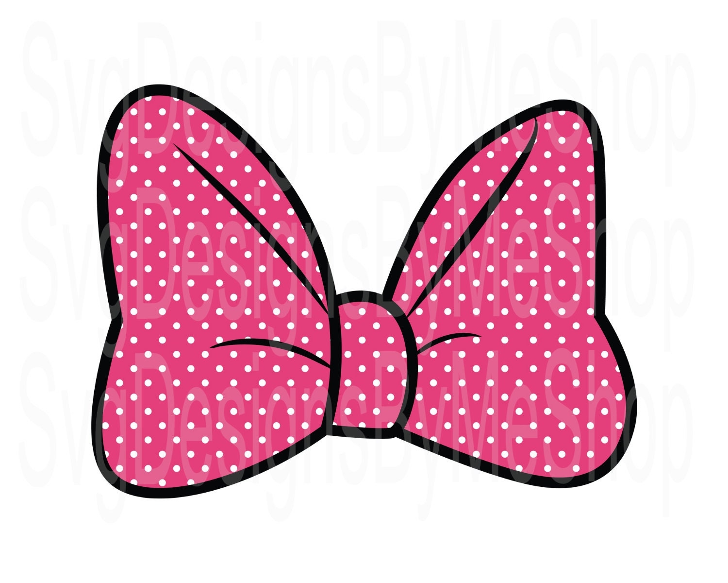 Pink Polka Dot Minnie Mouse Bow Mouse Bow Cut File Minnie Bow File Bow Digital Download Sublimation T shirt Tumbler Digital Png Png Etsy