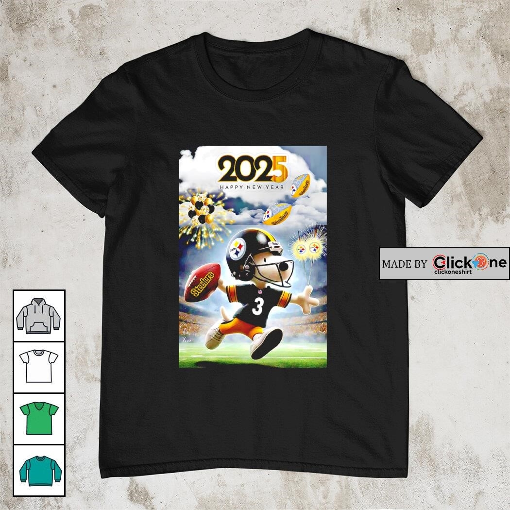 Pittsburgh Steelers Snoopy Football 2025 Happy New Year Shirt Hoodie Sweater Longsleeve And V neck T shirt