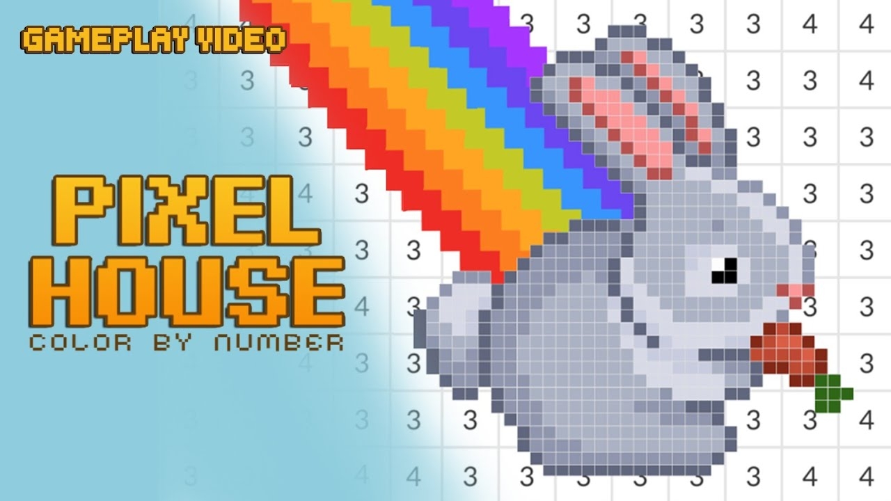 Pixel House Color By Number Gameplay NSW YouTube