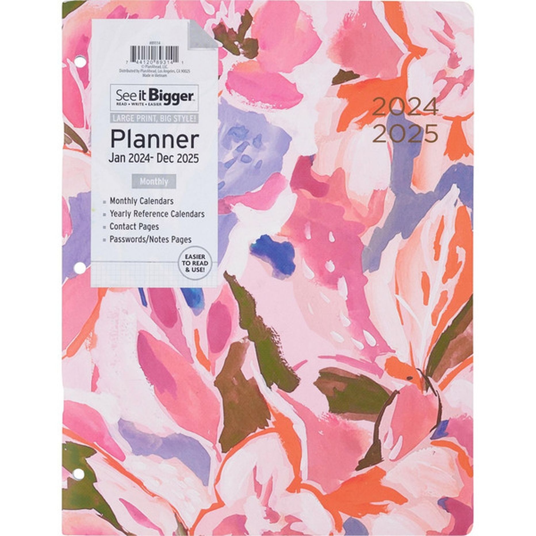 Plan Ahead See It Bigger 2 Year Monthly Planner 1 Each Delivery Or Pickup Near Me Instacart