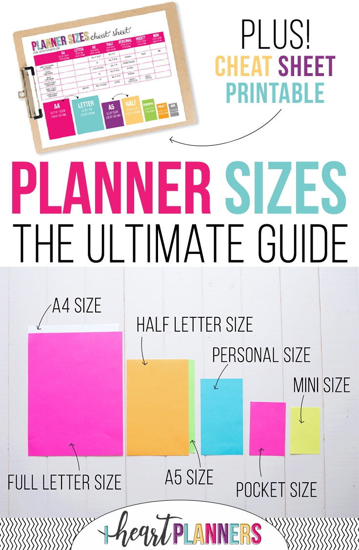 Planner Sizes The Ultimate Guide Get Organized HQ