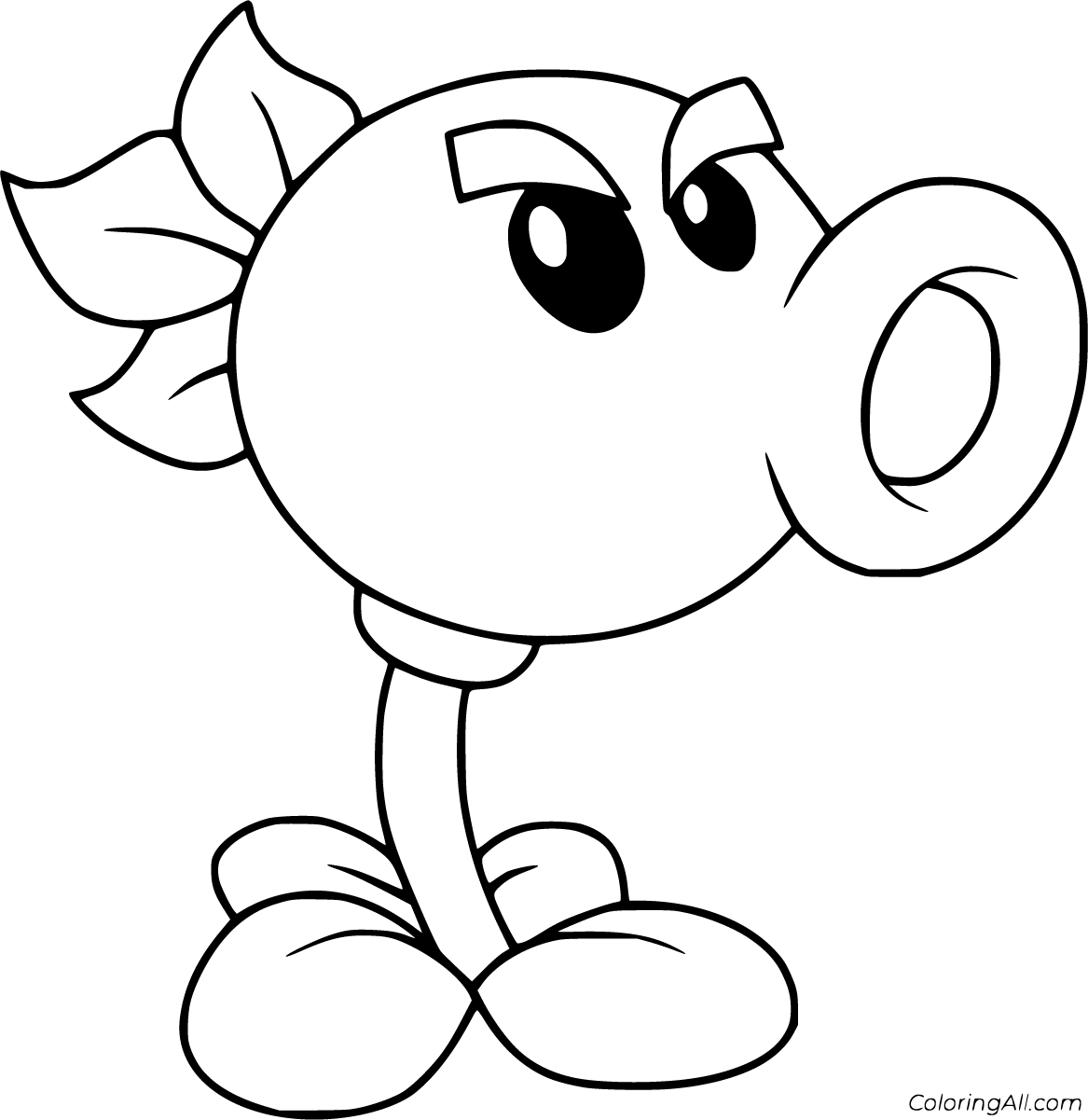 plant vs zombies coloring page