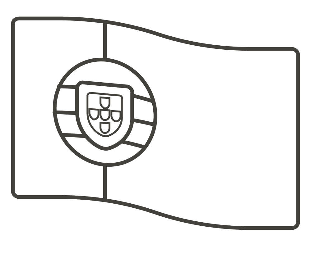 Portugal Flag Coloring Page Free Printable