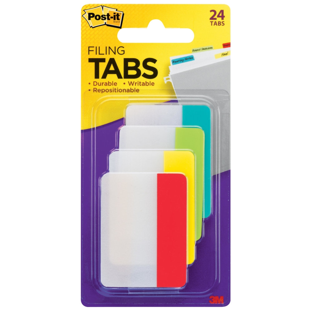 Post it Tabs 1 5 In X 2 In 1 Pack 24 Tabs Pack Assorted Colors School Supplies For Students Tabs For Textbooks And Notebooks OfficeSupply
