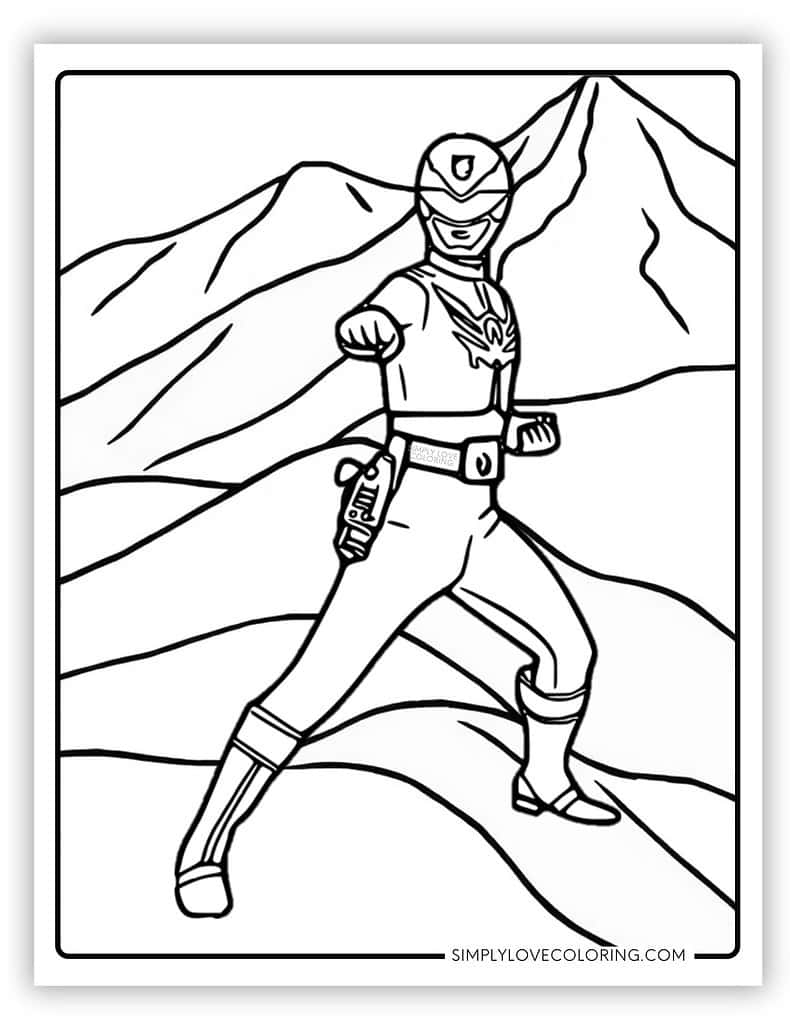 Power Rangers Coloring Pages Free PDF Printables Simply Love Coloring