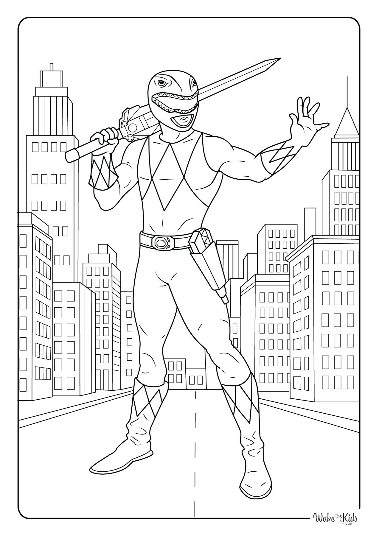 Power Rangers Coloring Pages Free Printable PDFs WakeTheKids
