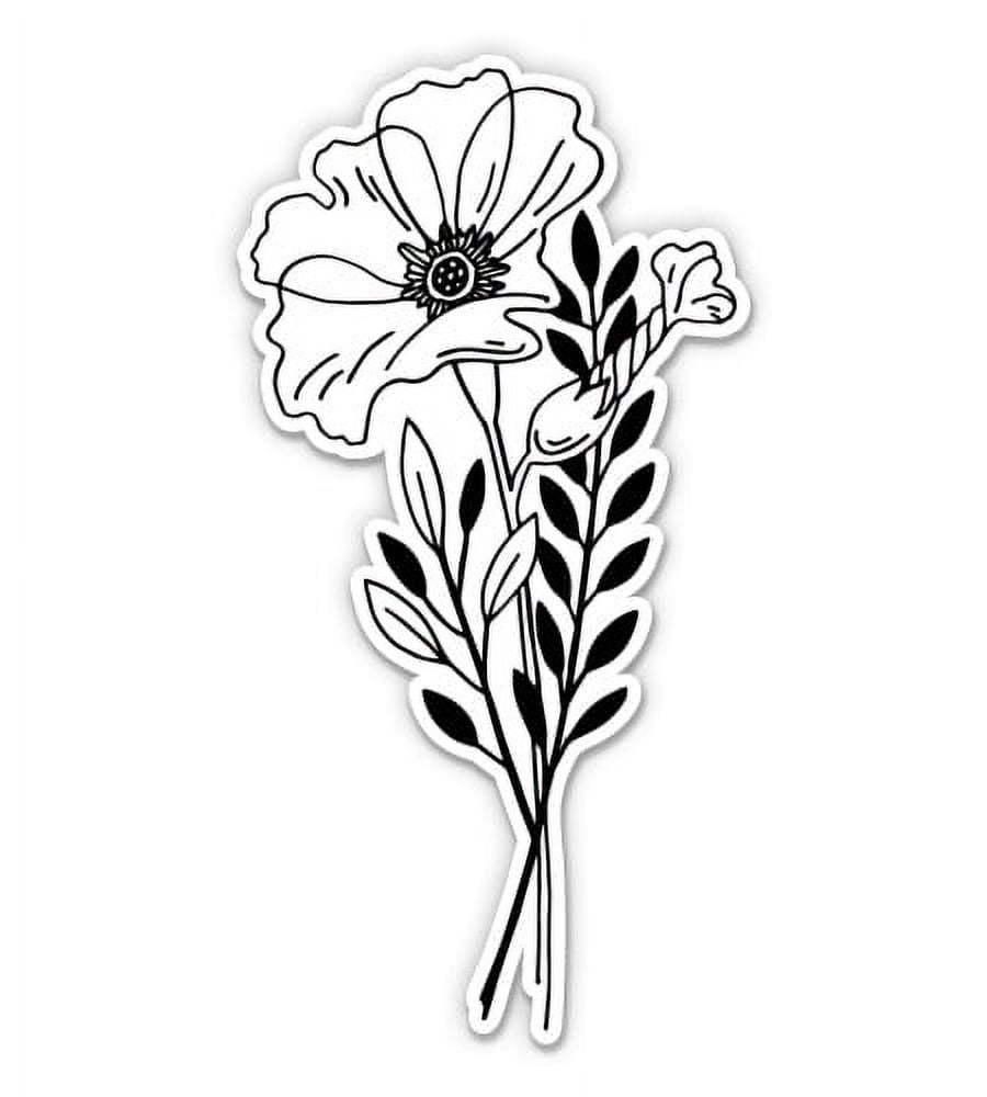 black and white stickers
