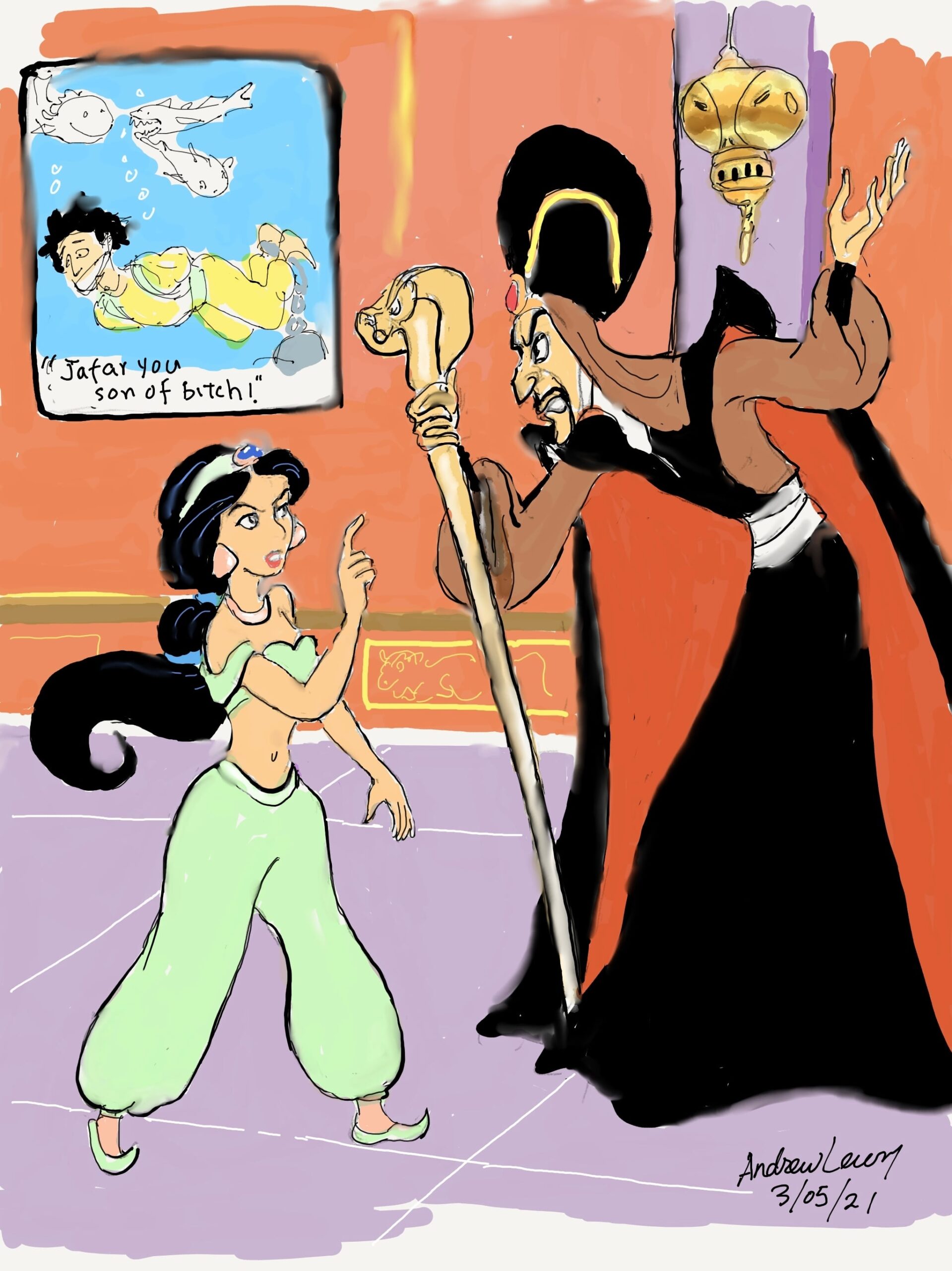 princess jasmine and jafar