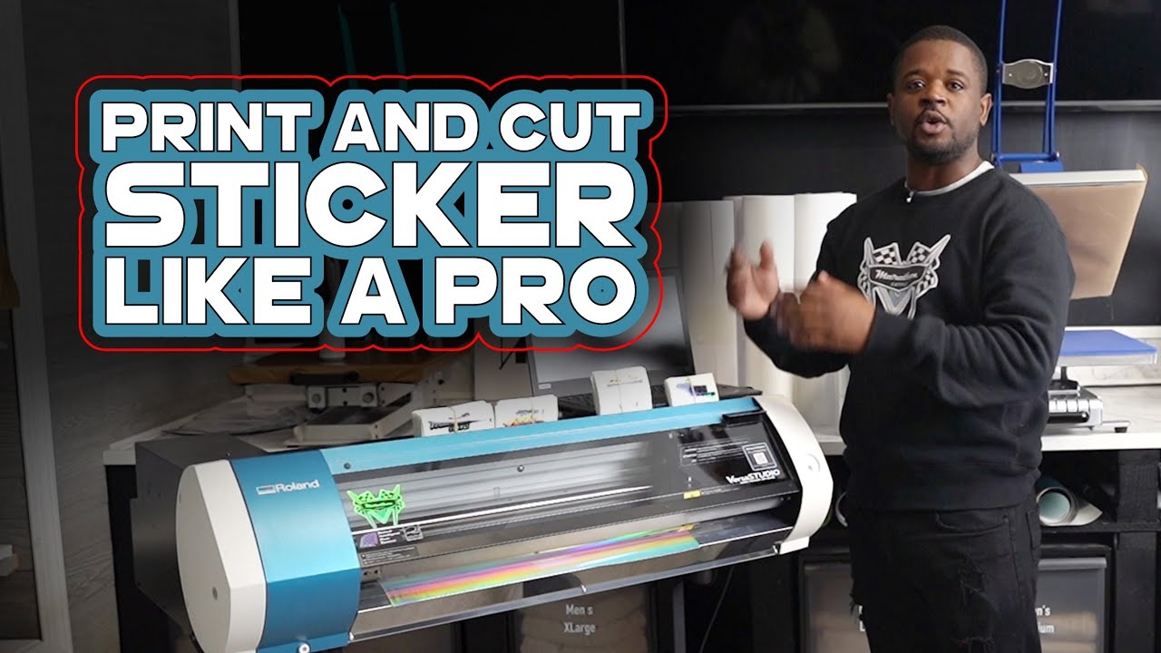 Print And Cut Stickers Like A Professional Unboxing The Roland BN20A YouTube