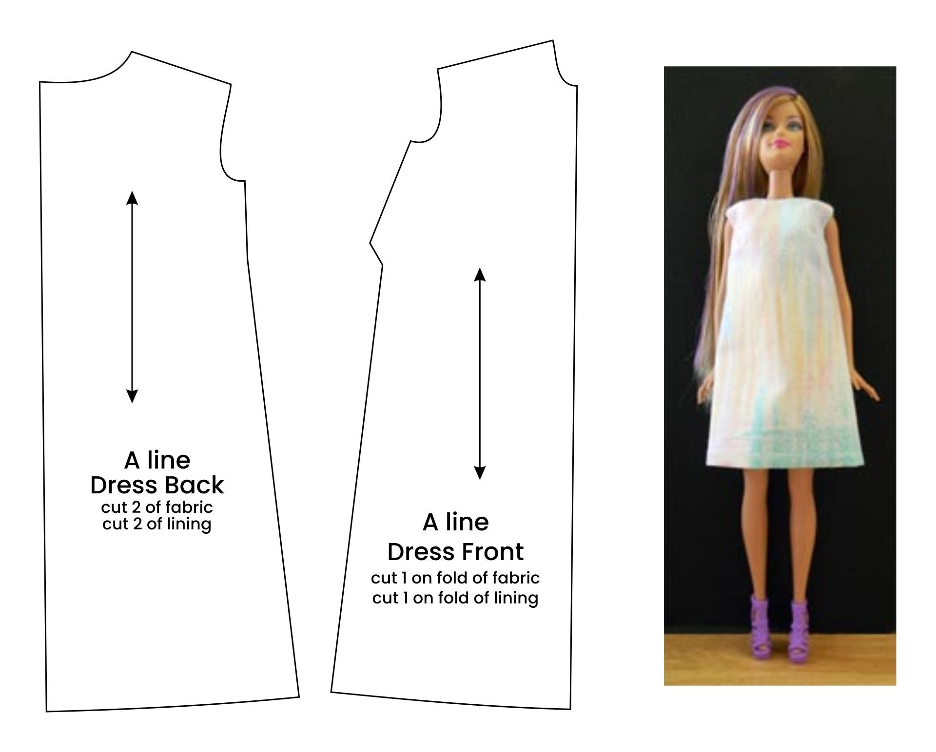 barbie dress pattern printable