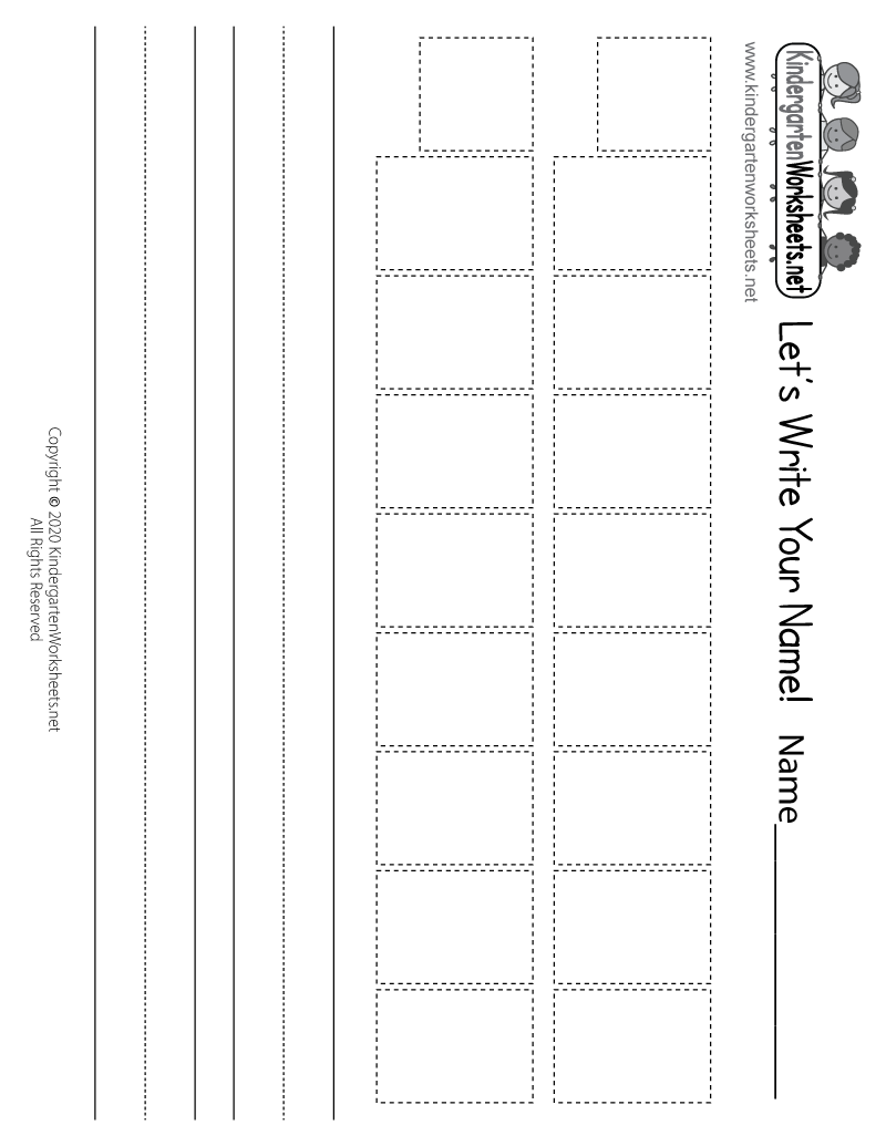 free name writing practice