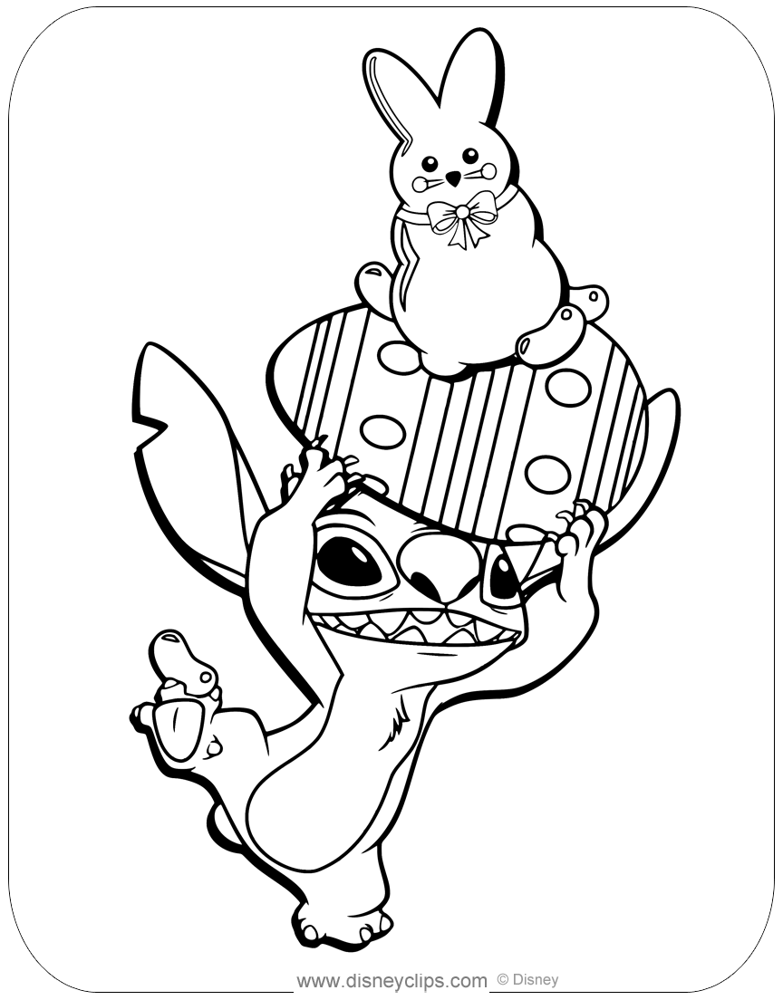 easter disney coloring pages