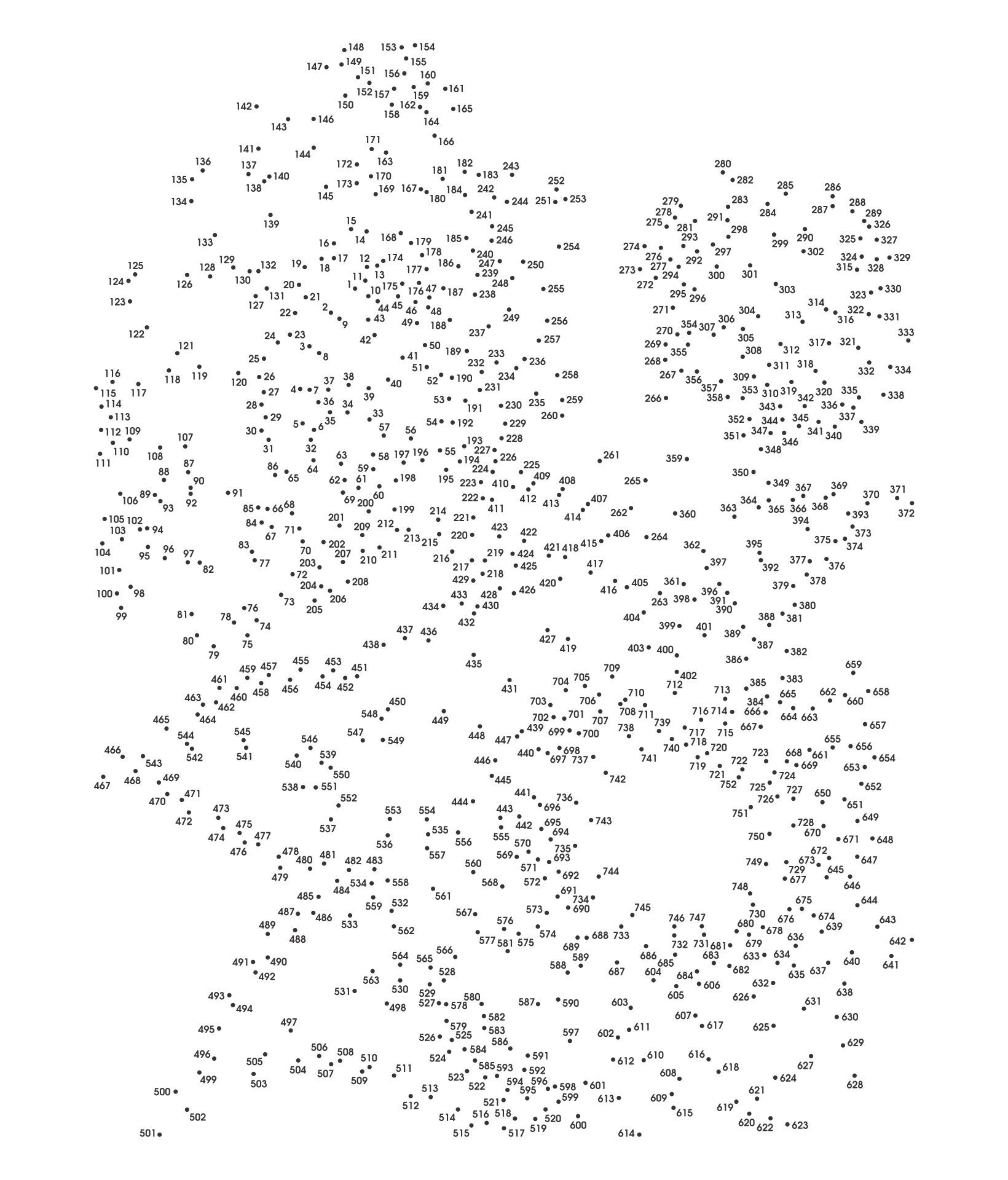 complex dot to dot printables