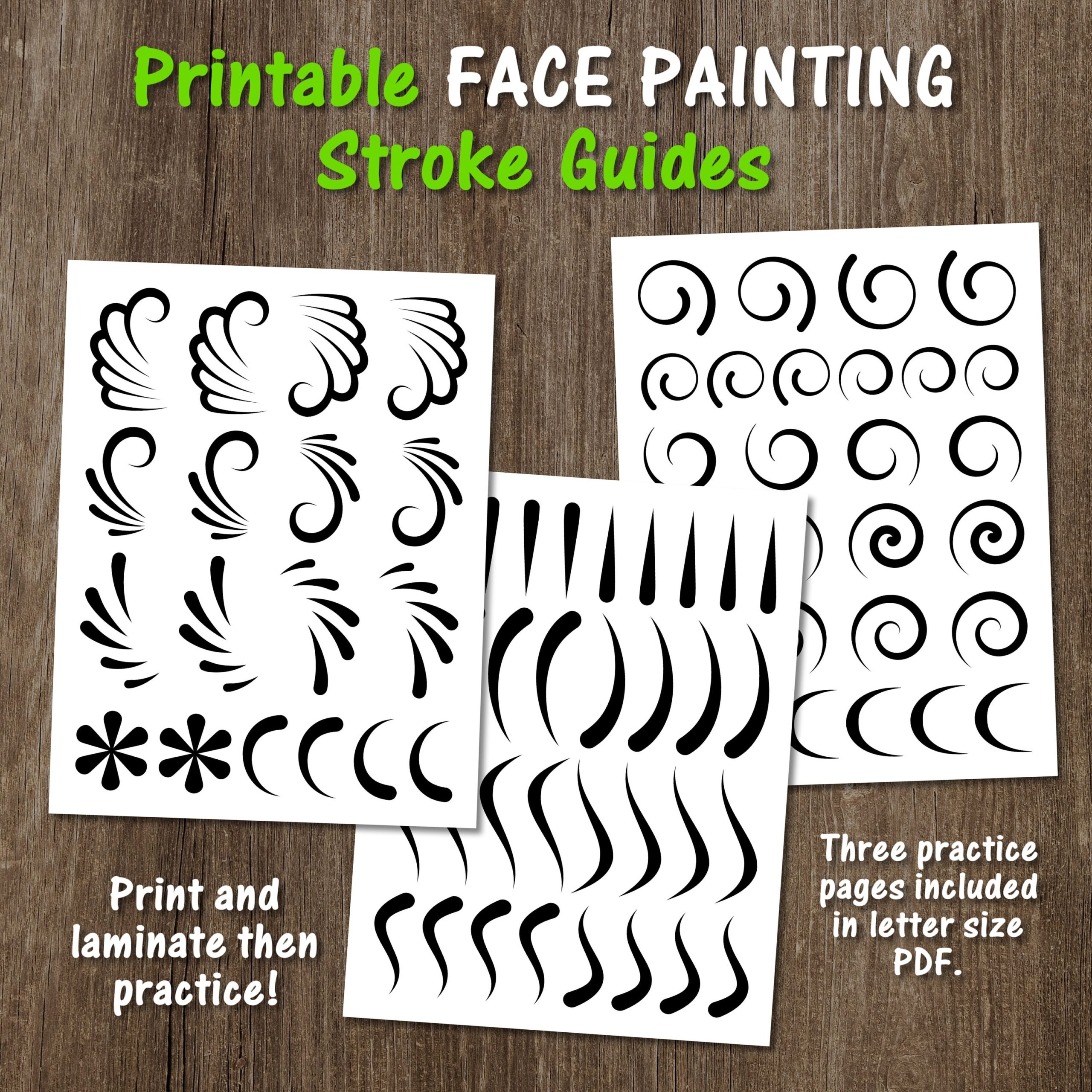 face painting patterns printable