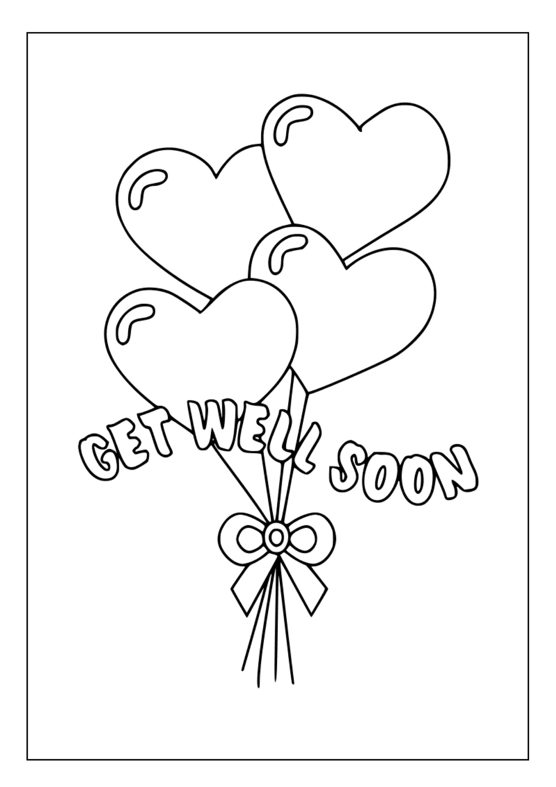 Printable Get Well Soon Coloring Pages For Kids Adults 35 Pages Instant Digital Download PDF Cute Best Wishes Cards Coloring Sheets Etsy Denmark