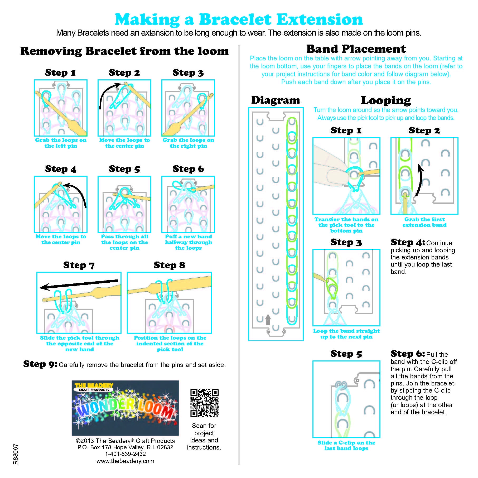 Printable How To Fishtail Loom Rainbow Loom Bracelets Printable Instructions Step By Step Wonder