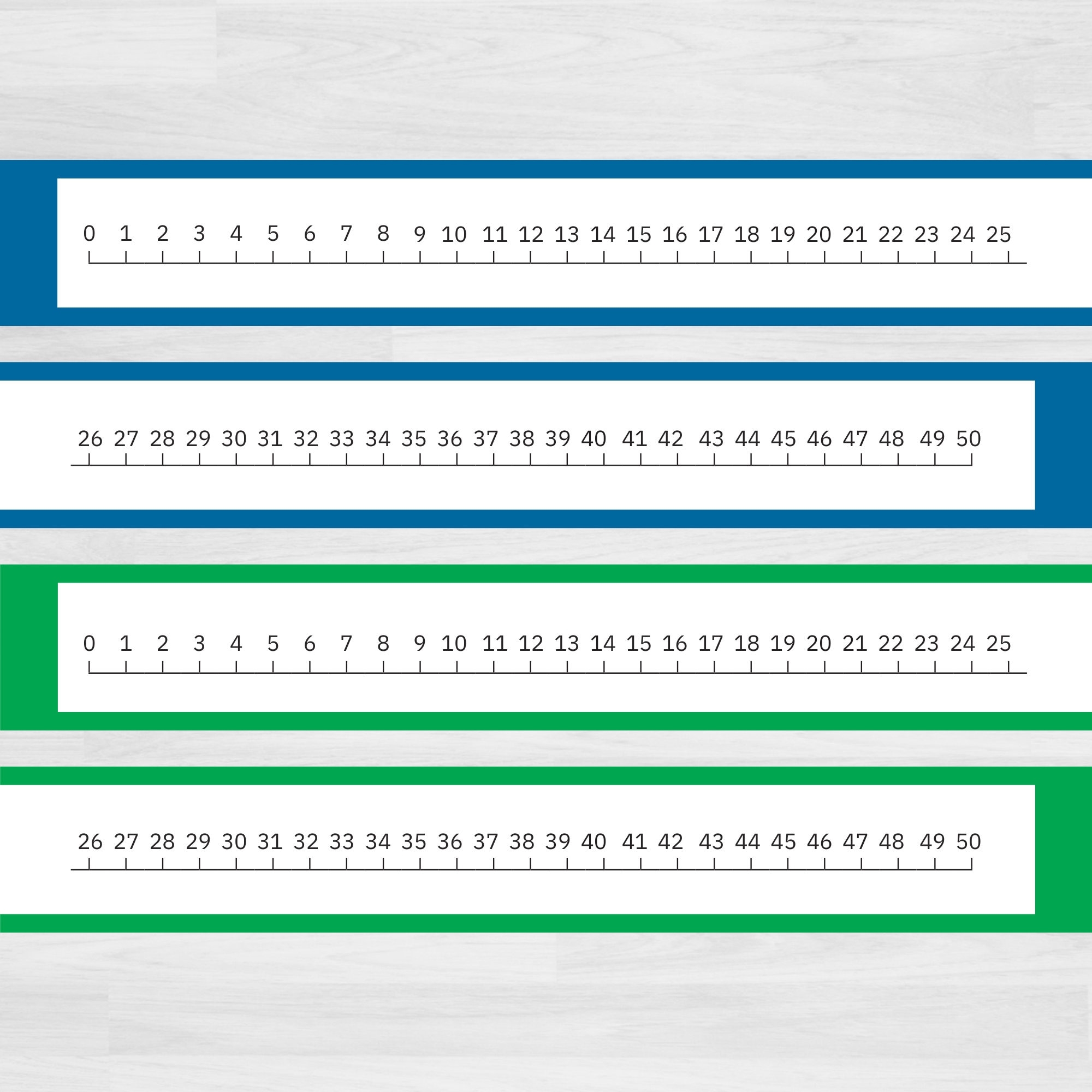 Printable Number Line 0 50 Teacher Classroom Homeschool Resource digital Download Etsy