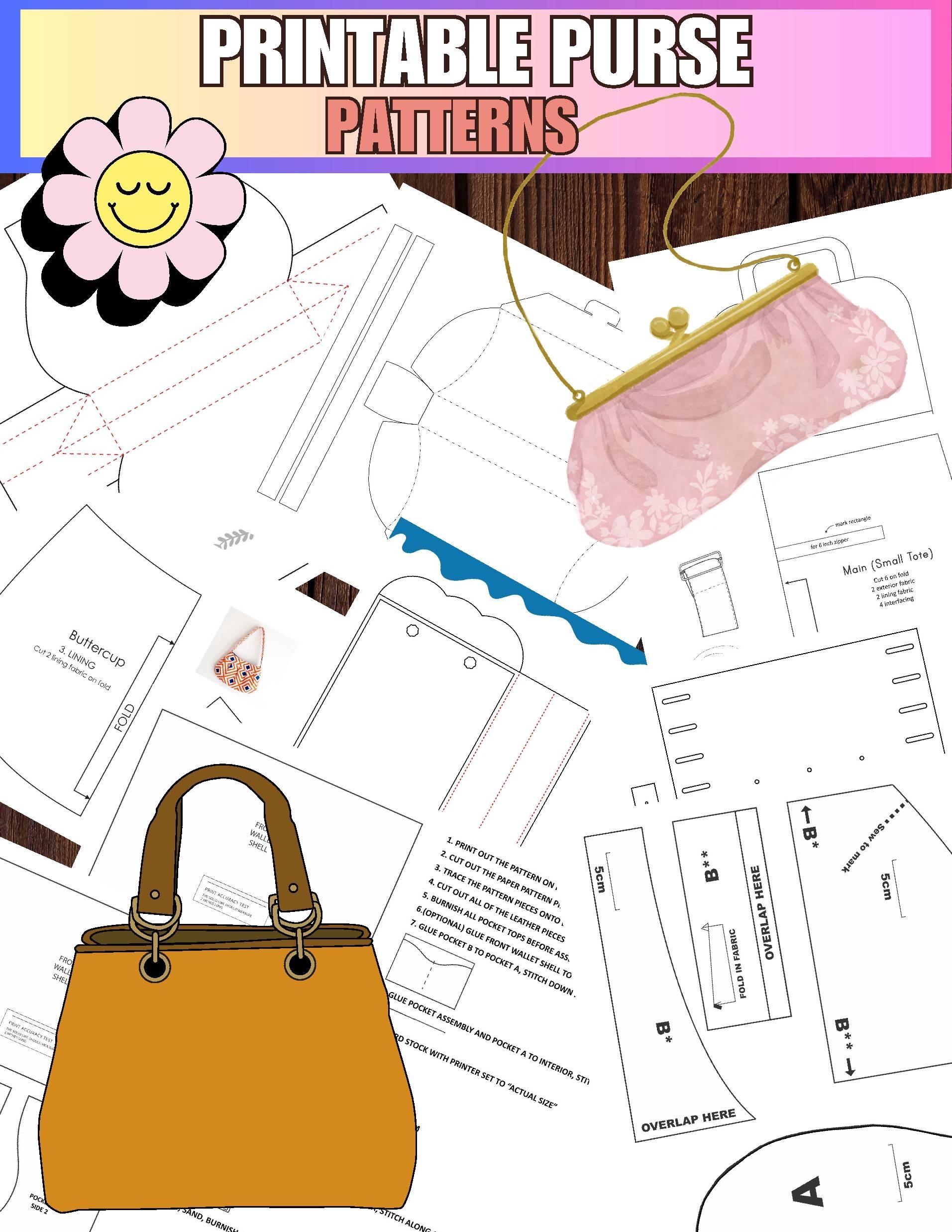 printable purse patterns
