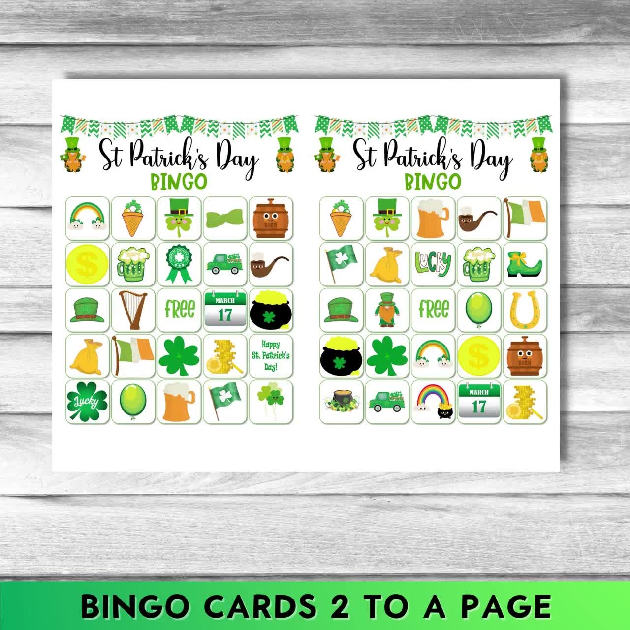 st patrick's bingo