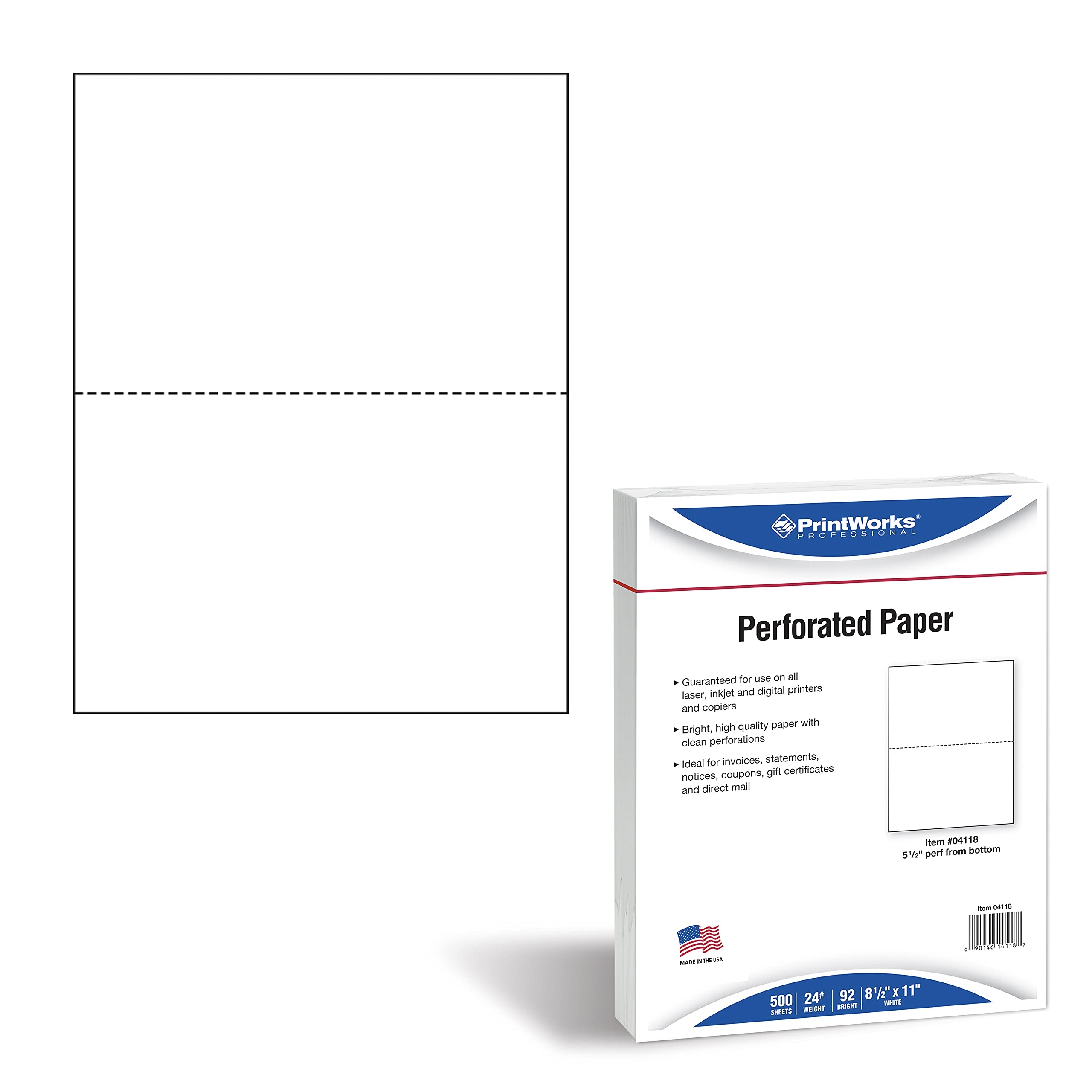 Printworks Professional Half Sheet Perforated Paper 8 5 X 11 Desertcart Seychelles