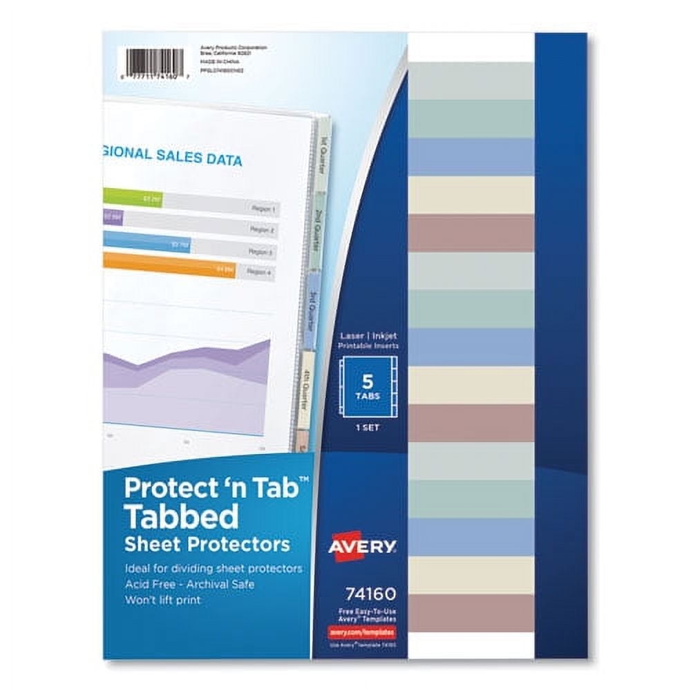 sheet protectors with tabs