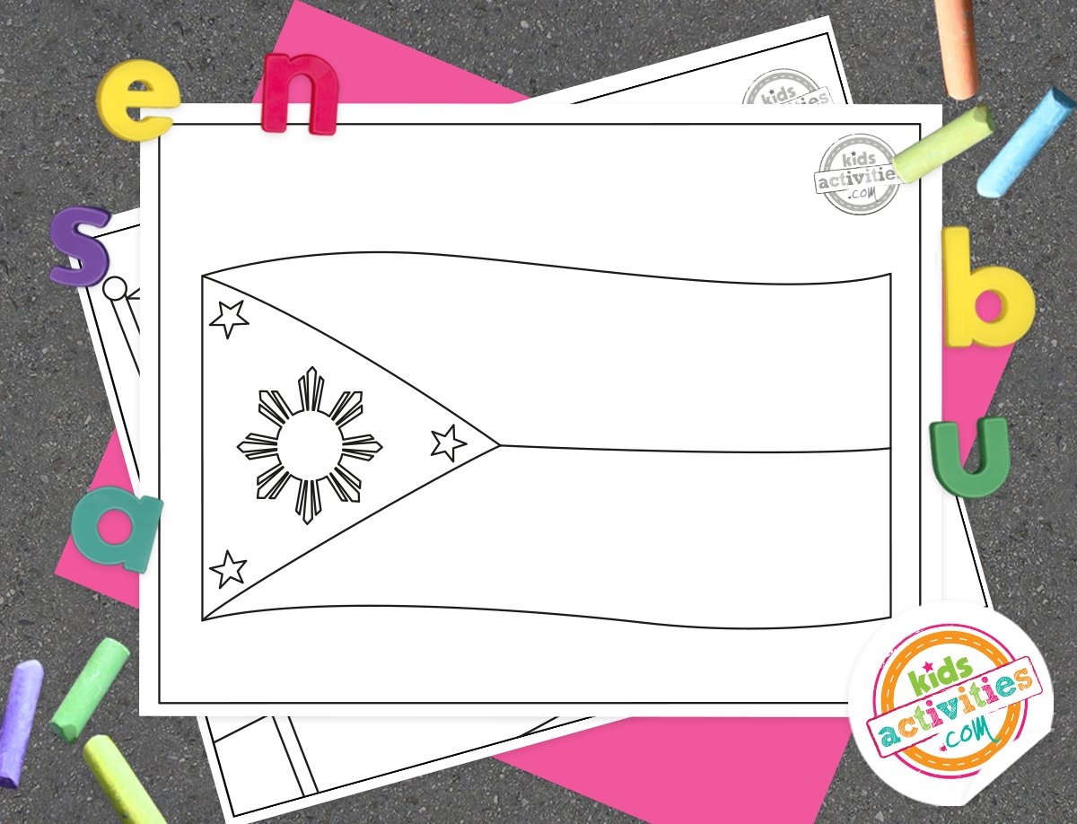 Providential Philippine Flag Coloring Pages Kids Activities Blog