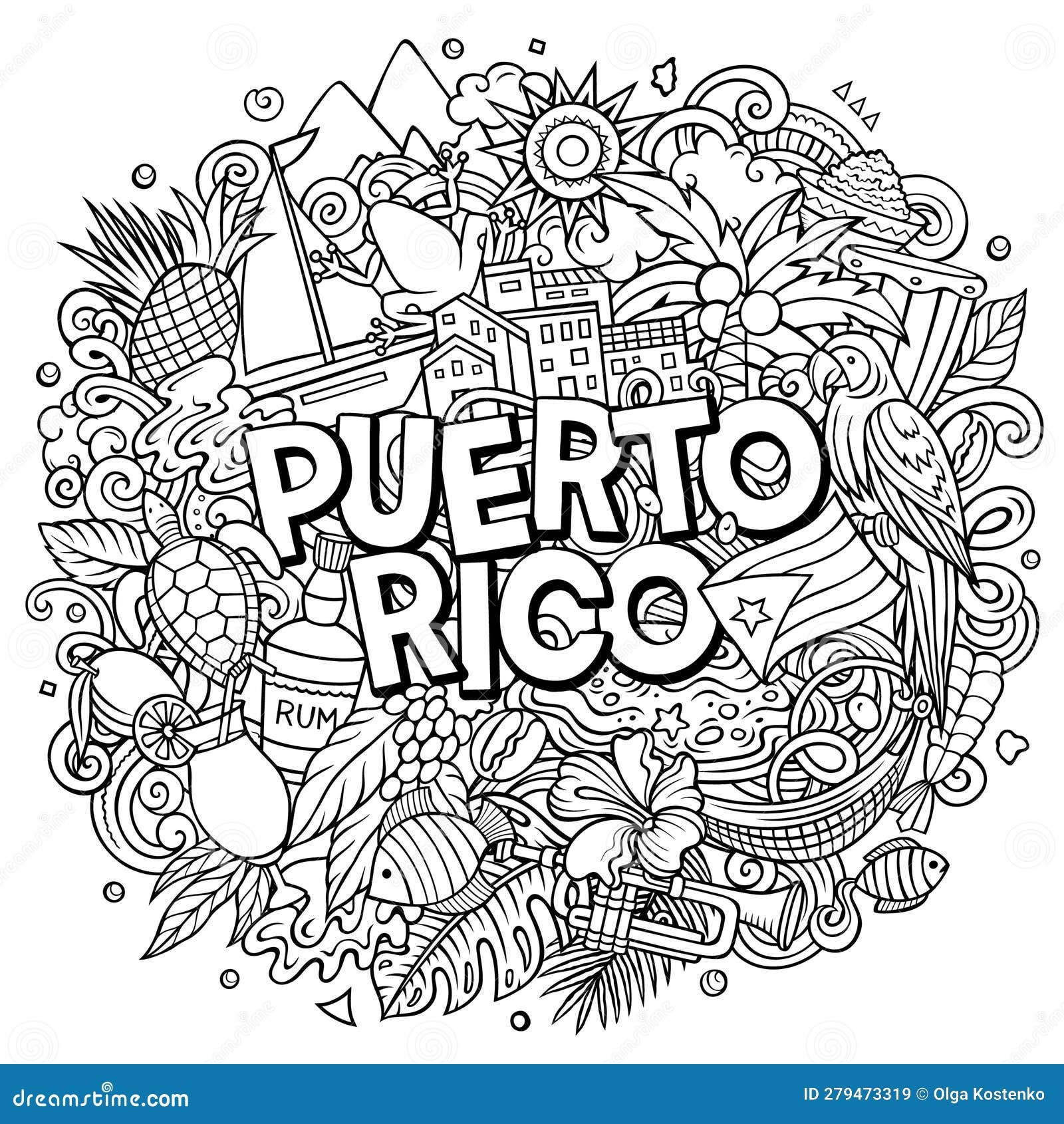 coloring pages of puerto rico