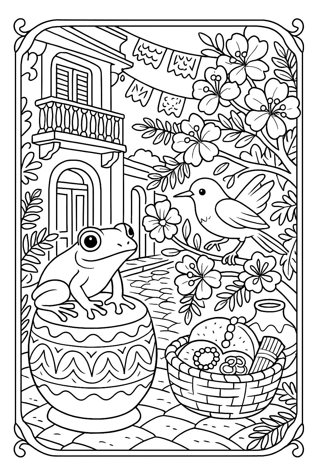Puerto Rico Coloring Pages Caribbean Animals Coqu Beaches digital Download Etsy