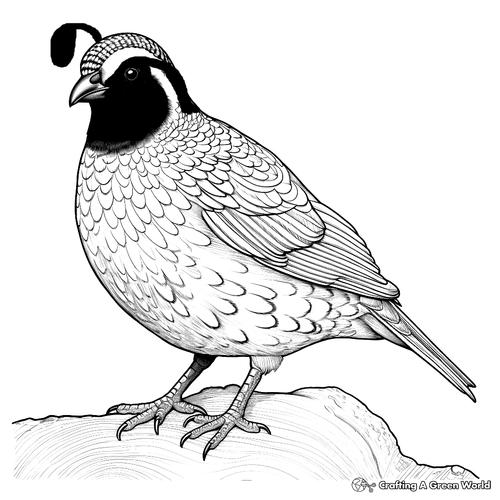 Quail Coloring Pages Free Printable 