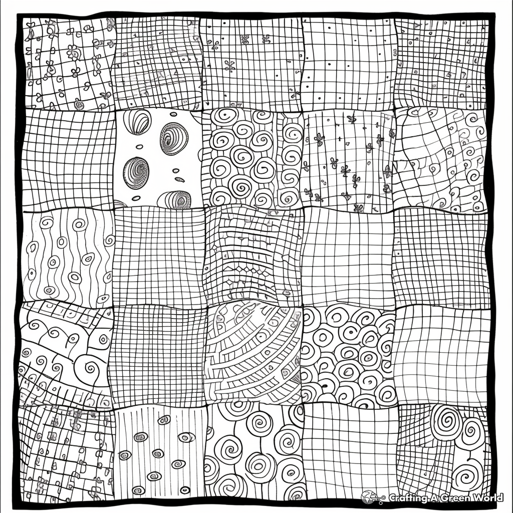 Quilt Coloring Pages Free Printable 