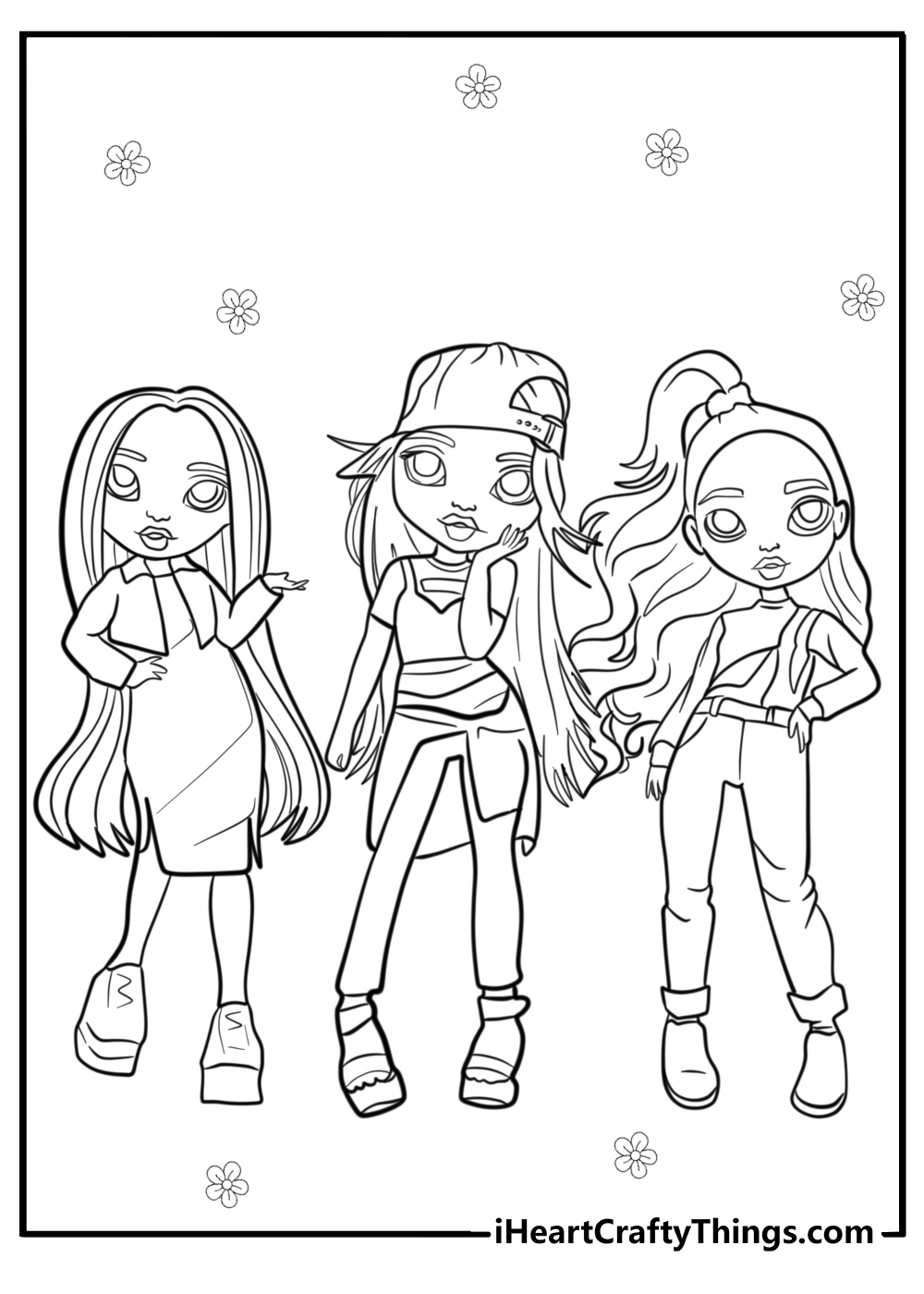 rainbow high coloring pages amaya