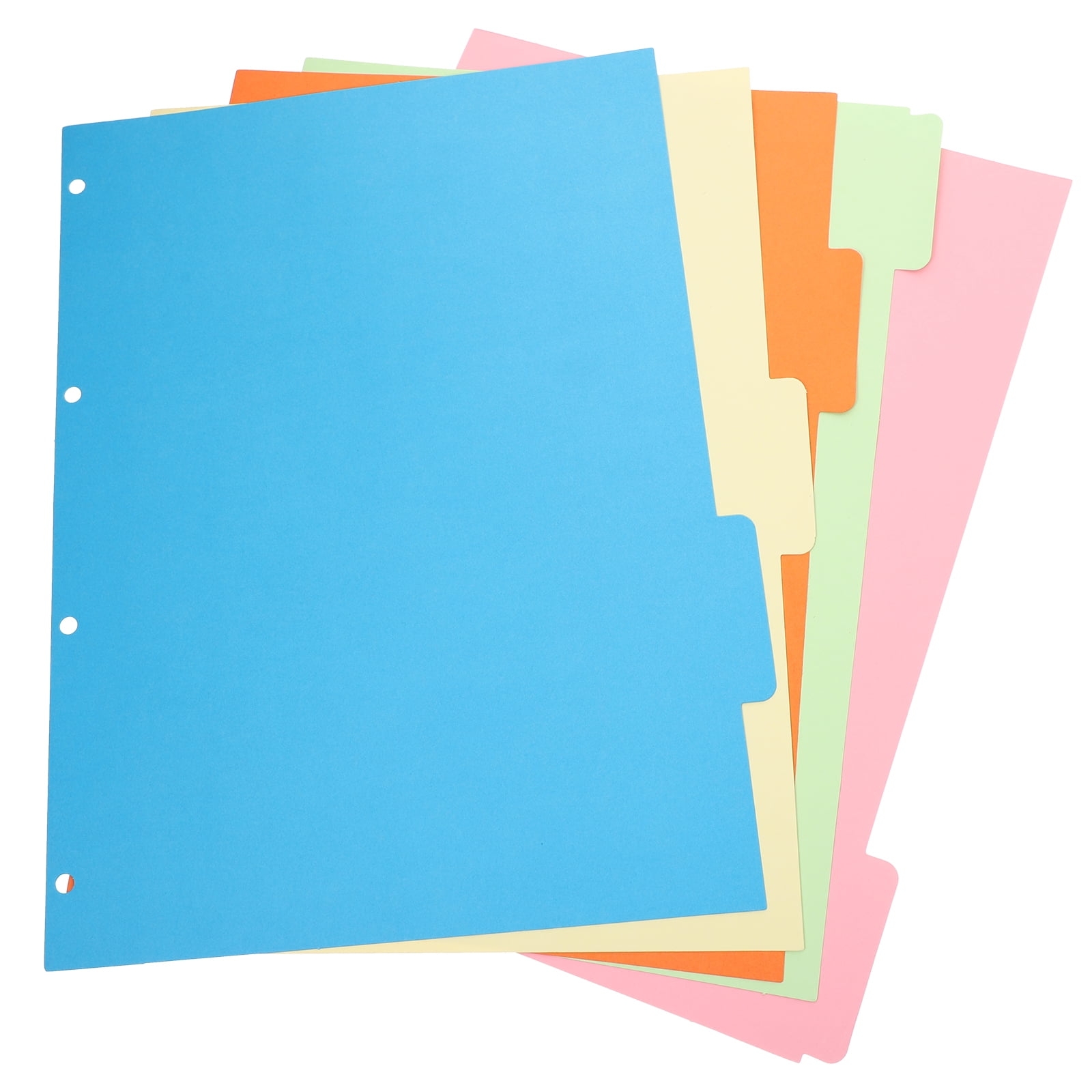 Raindrops 10 Pcs Binders Transparent Dividers Colored Pages Tab Walmart
