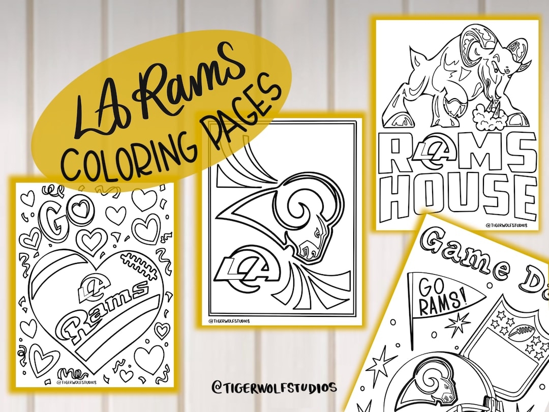 los angeles rams coloring pages