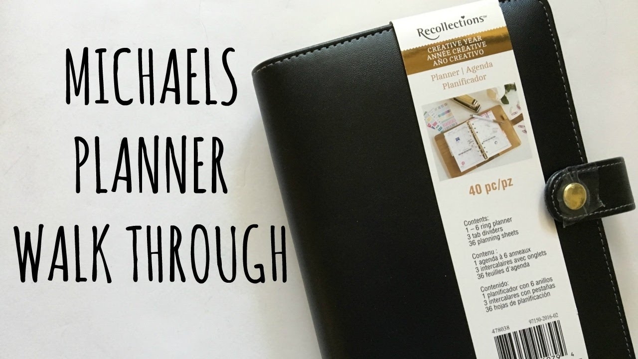RECOLLECTIONS CREATIVE YEAR PLANNER Michaels Planner Walk Through Review YouTube