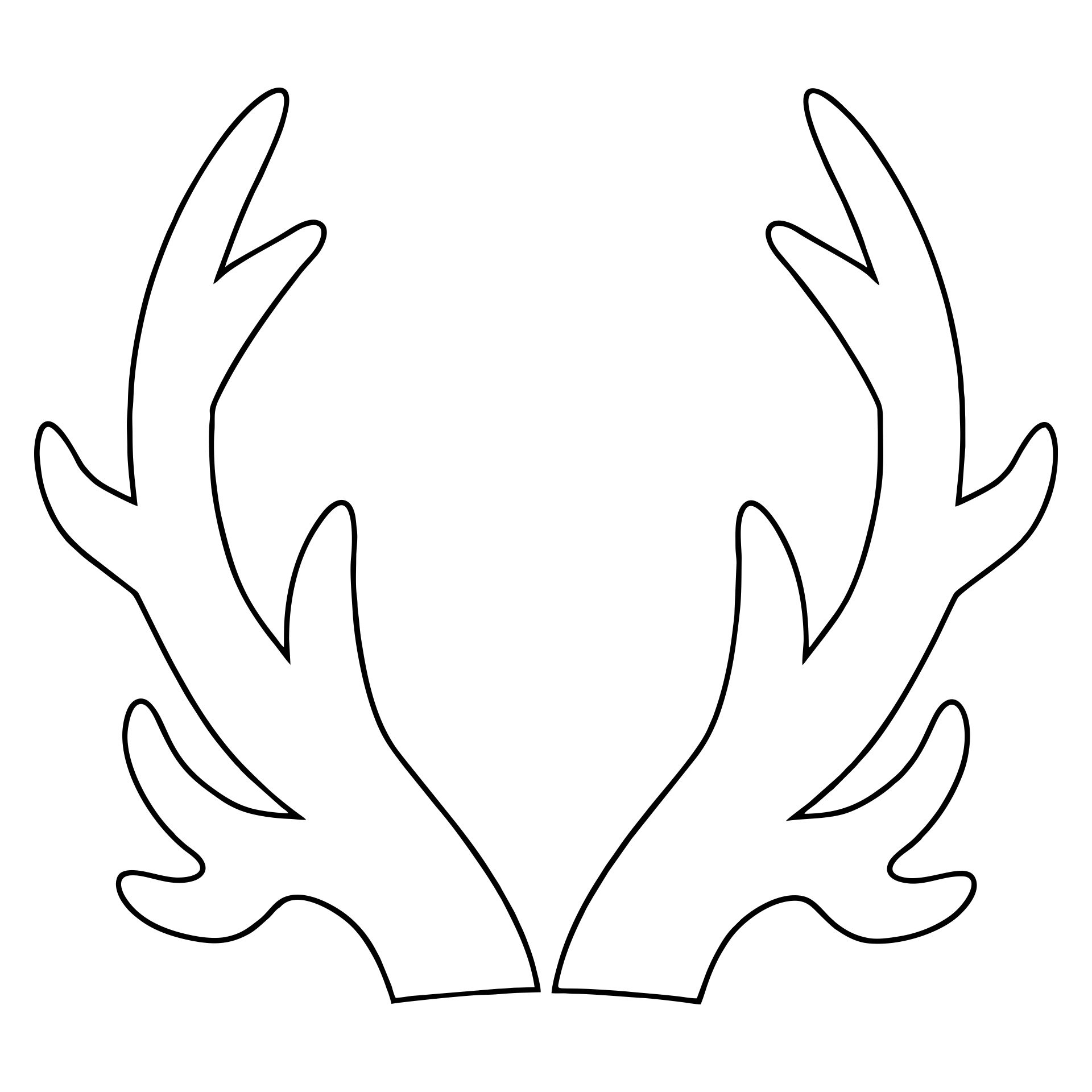 printable wooden reindeer pattern