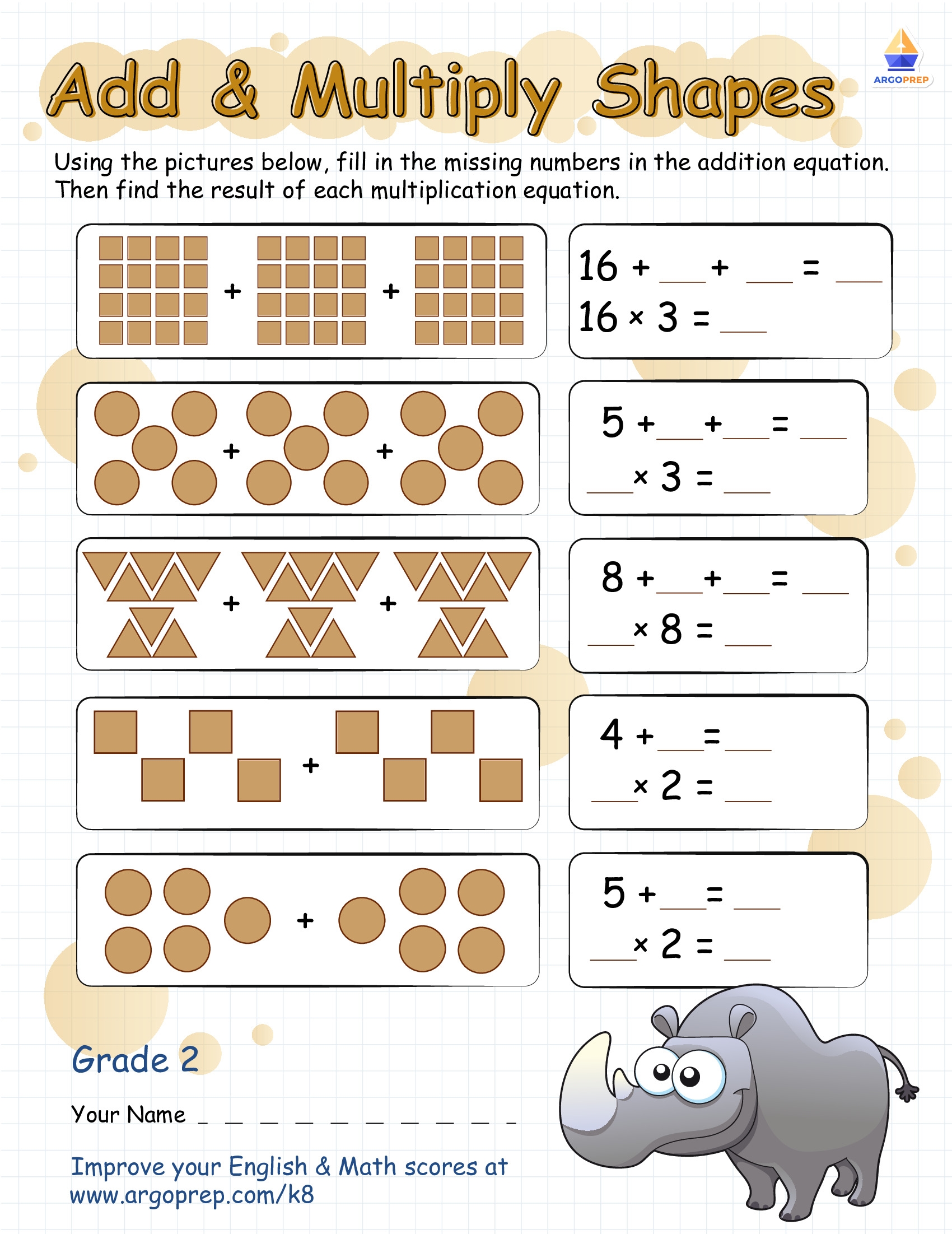 multiplication is repeated addition worksheets